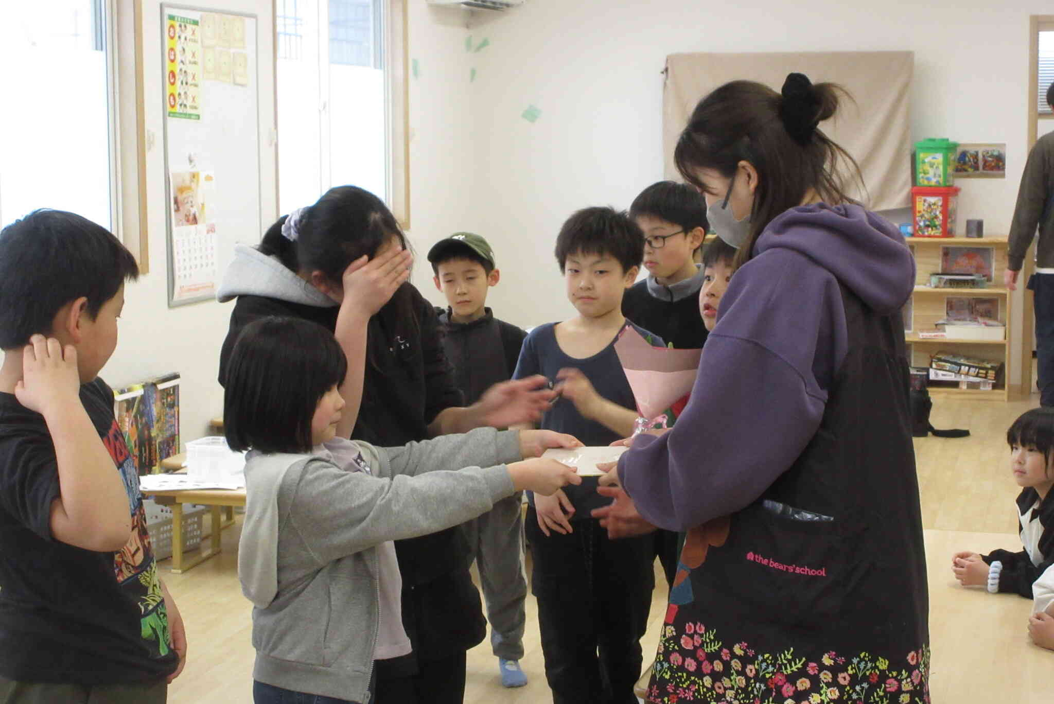 職員のお別れ会をしました