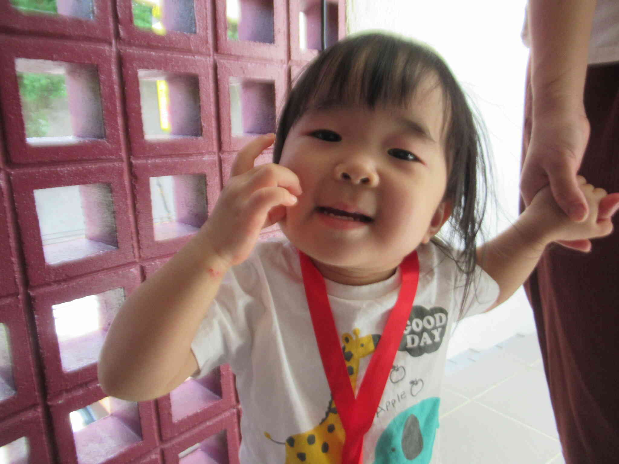 ご褒美のメダルがうれしいね♪