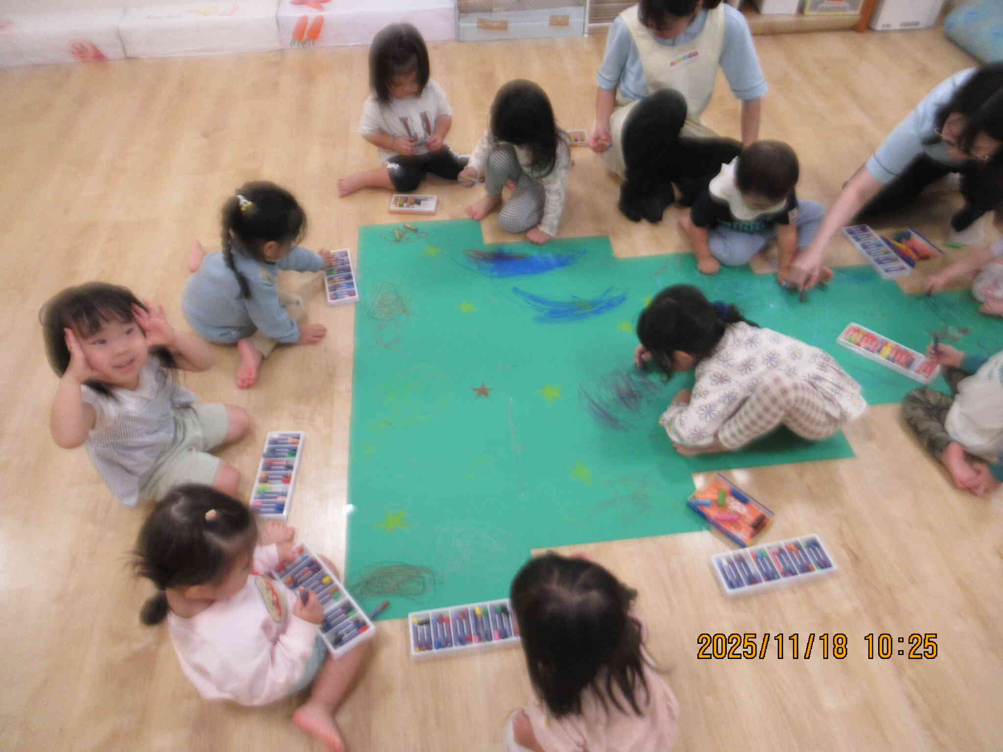 クリスマス制作☆大きなツリー