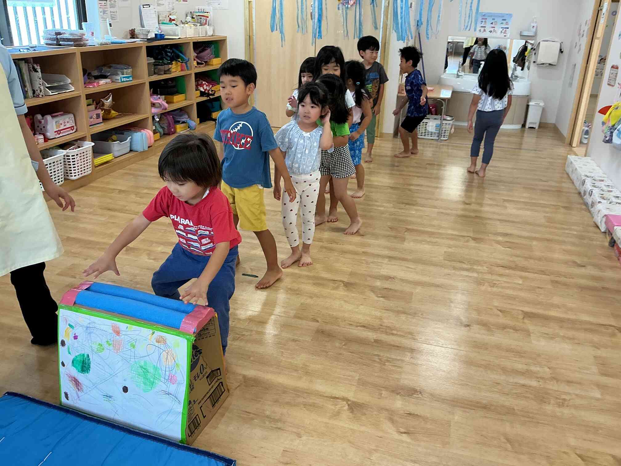 跳び箱に挑戦！