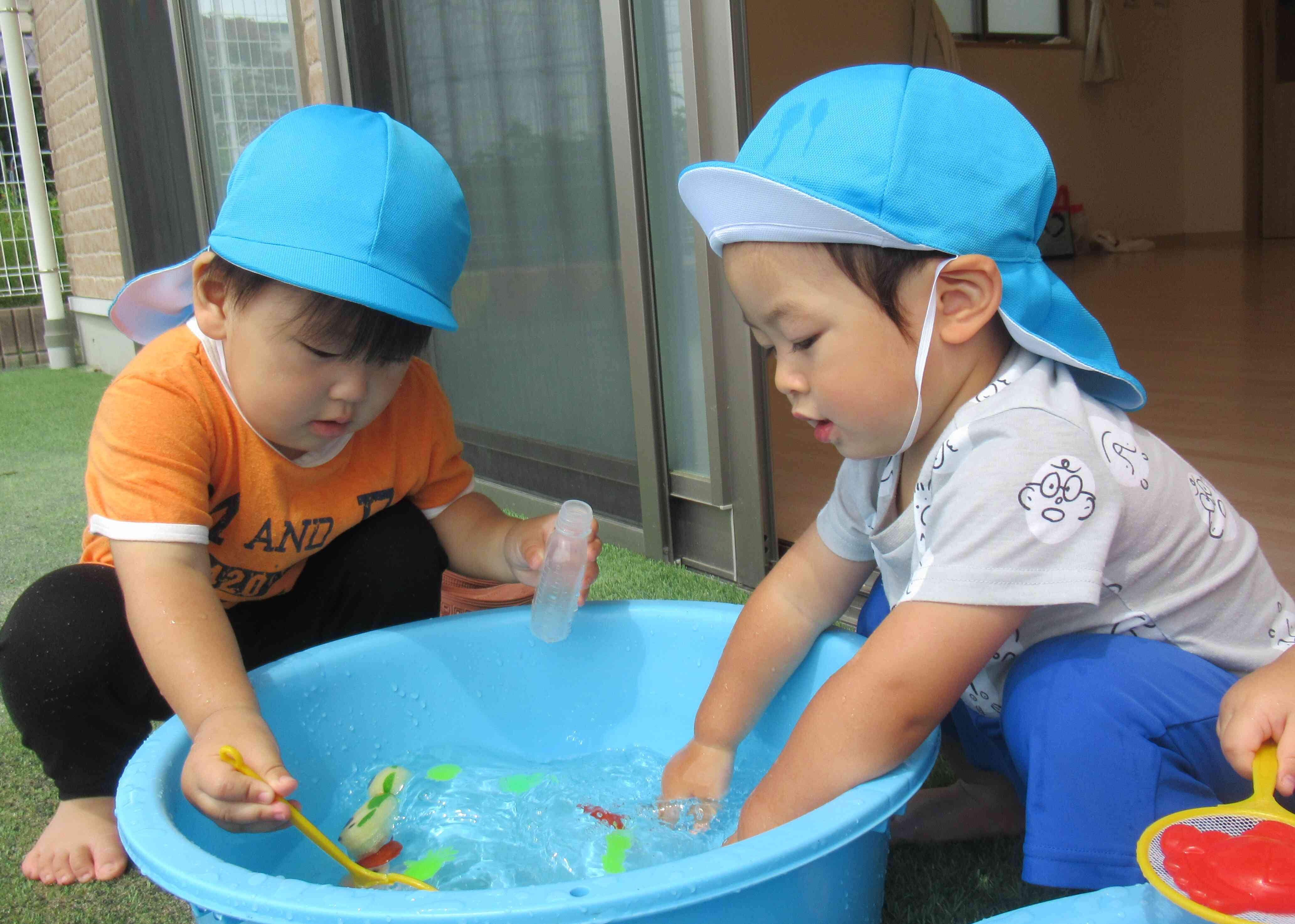 水の中は気持ちいいね