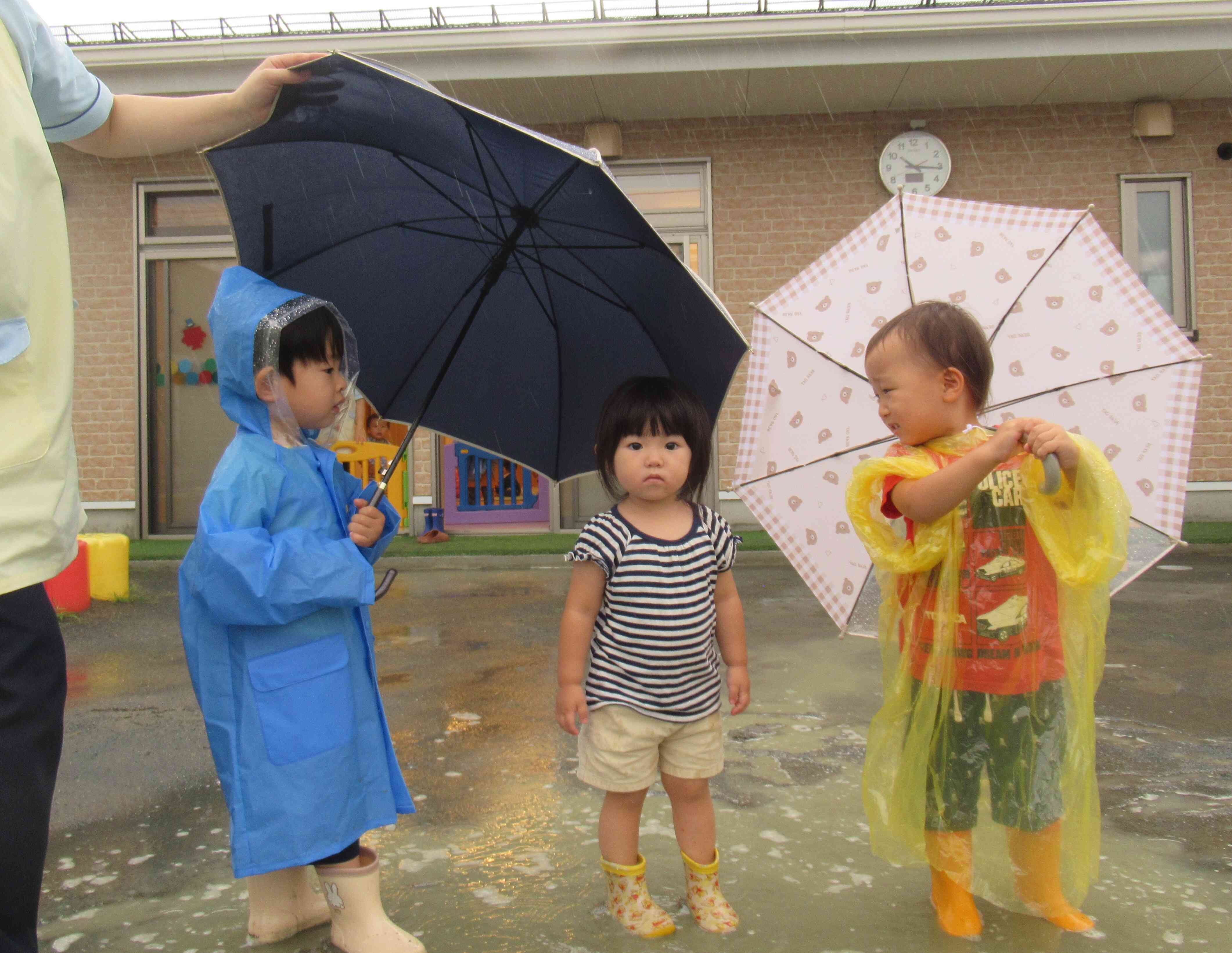 いきいきわくわく雨の日探検（ひよこ・あひる・うさぎ組）