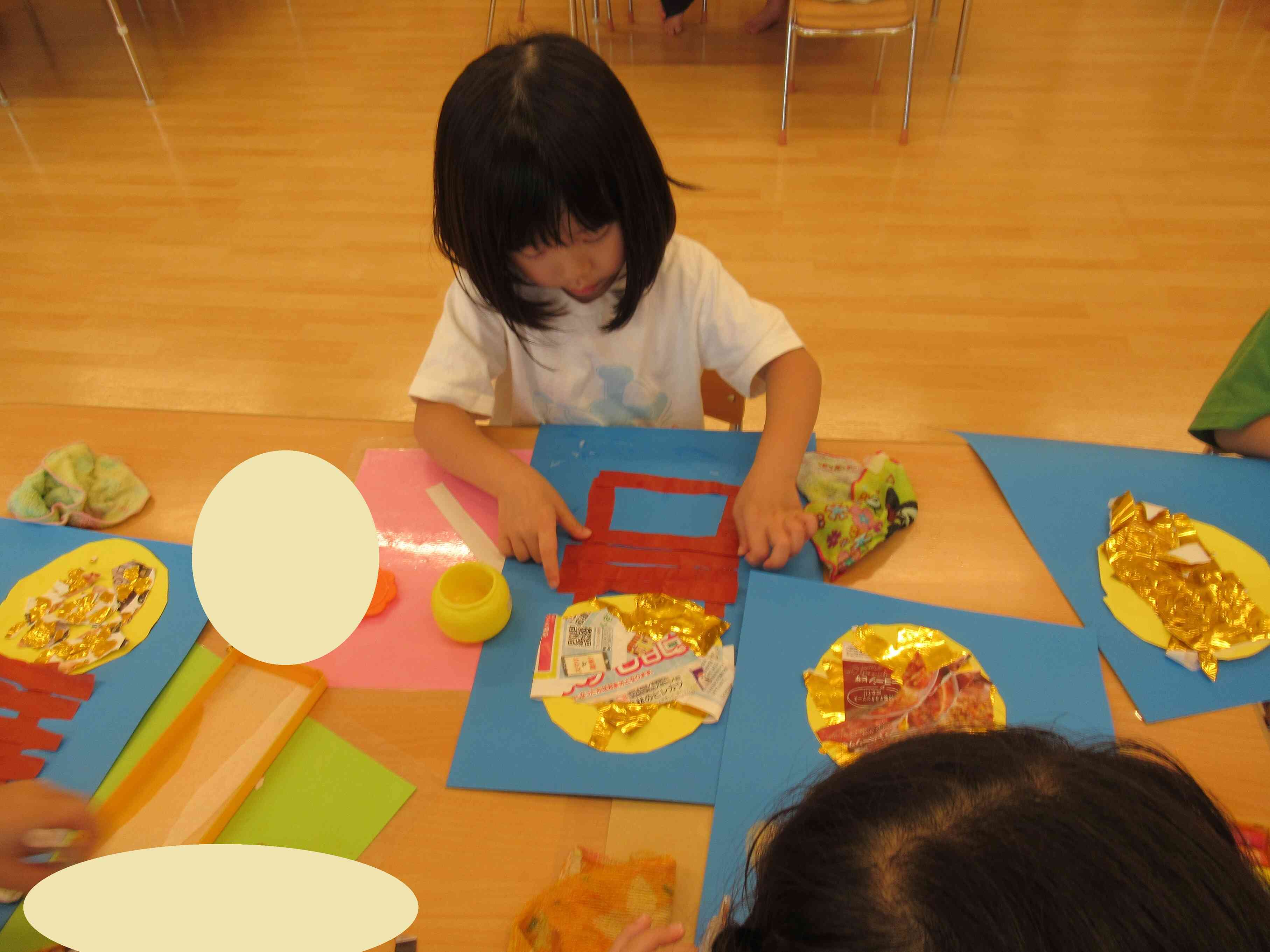 上手にはしごを作れました。