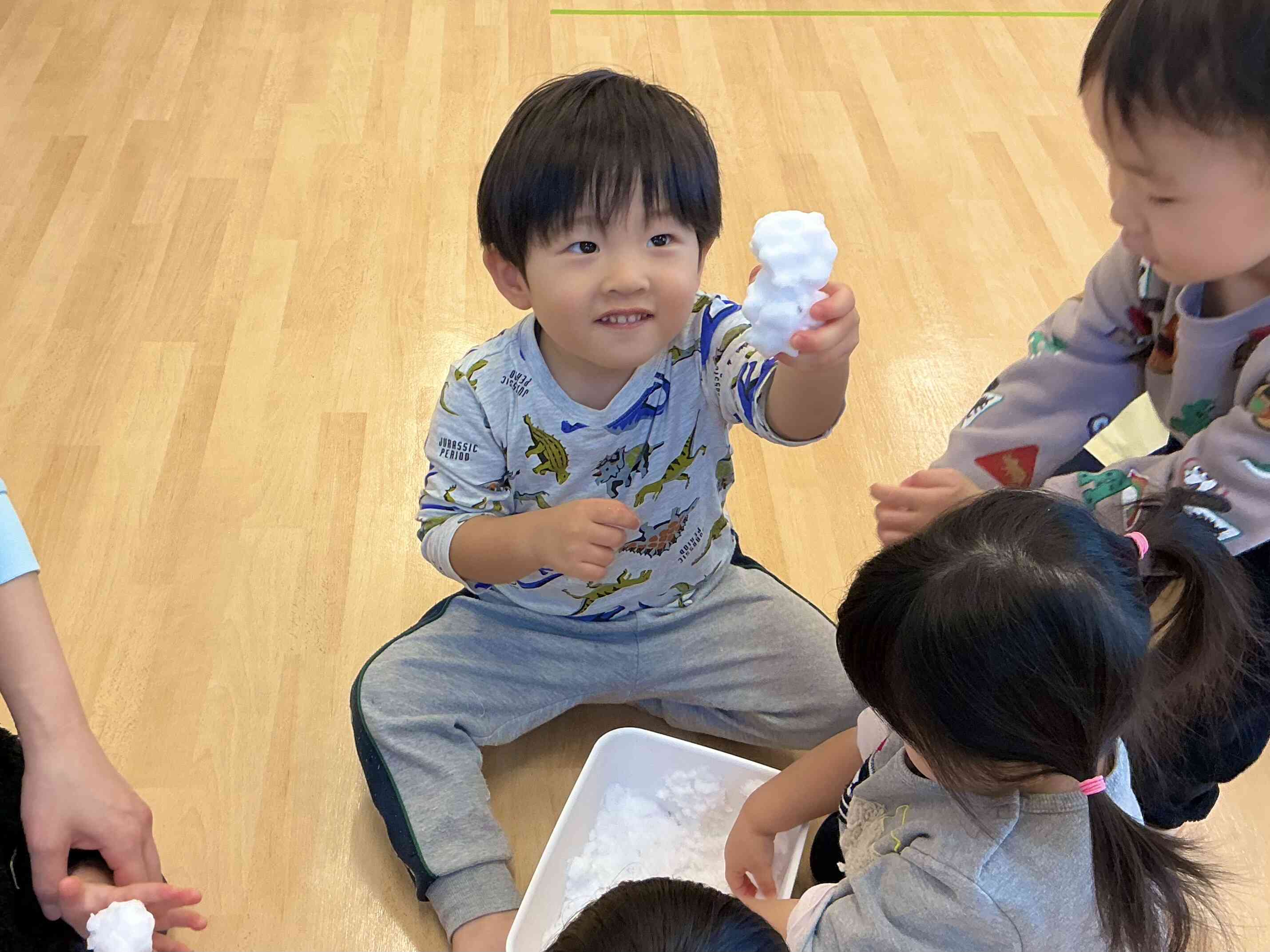 雪だるまできたよ