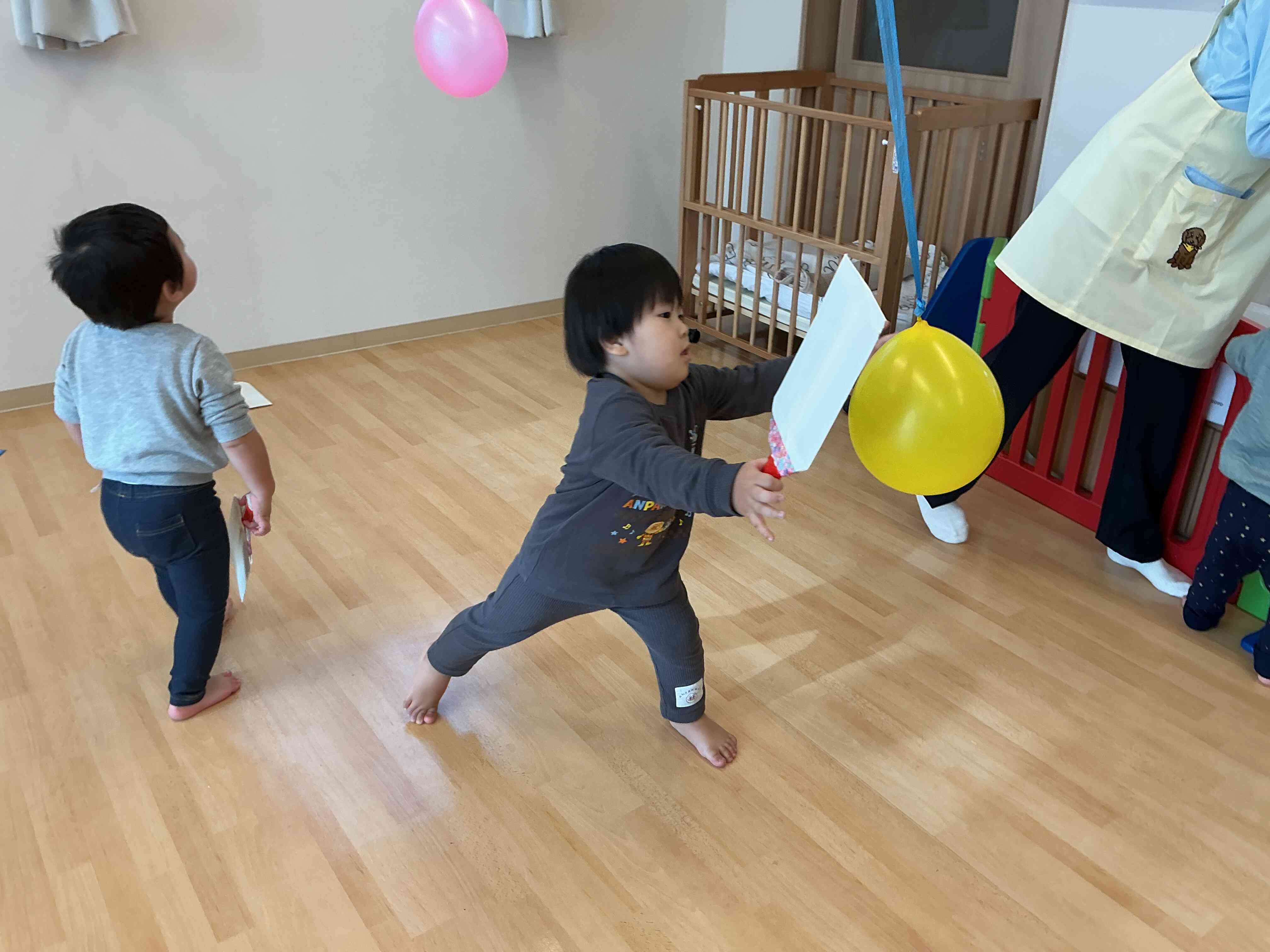 風船待て待て。