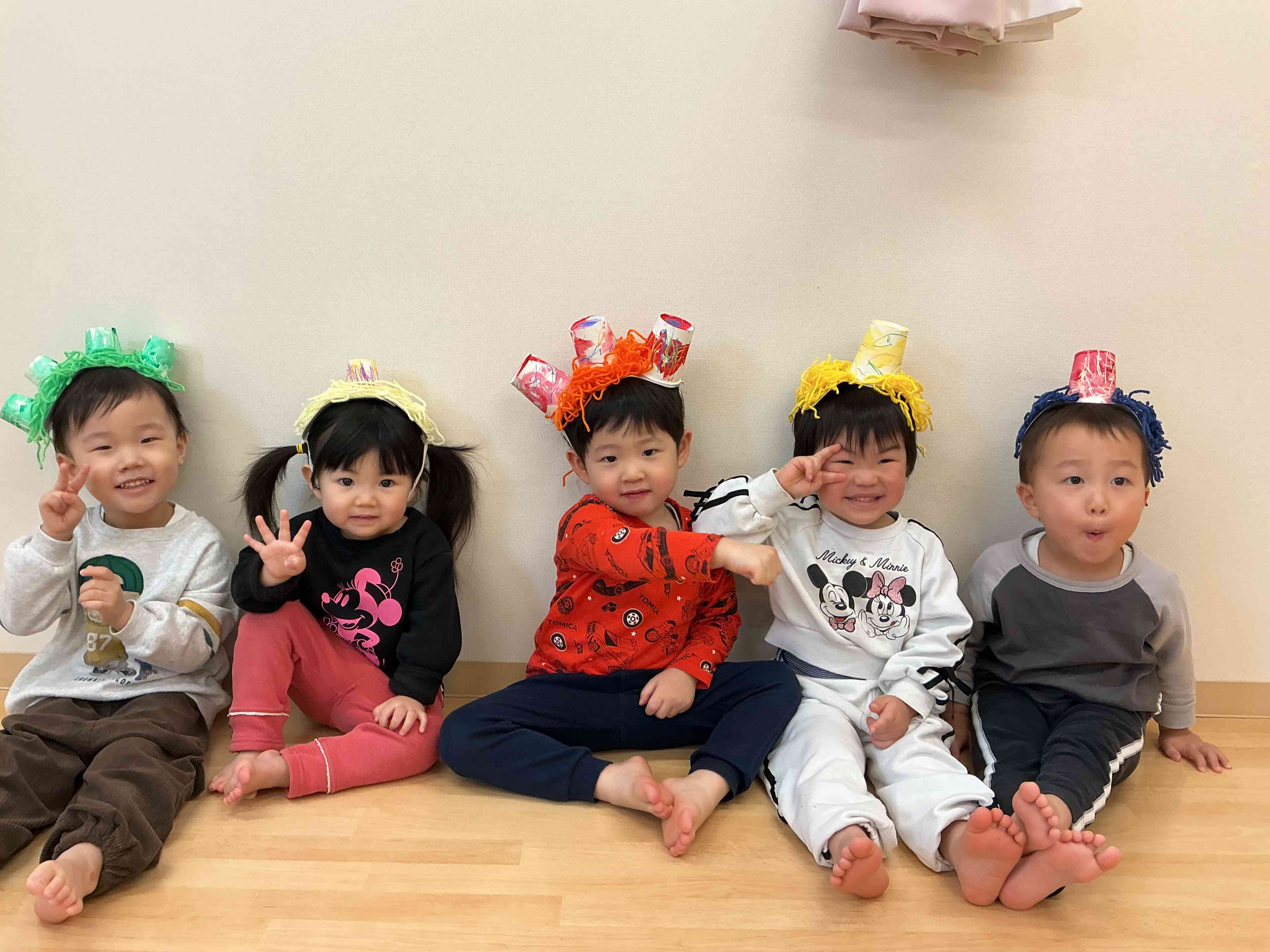 鬼のお面製作製作（うさぎ組）