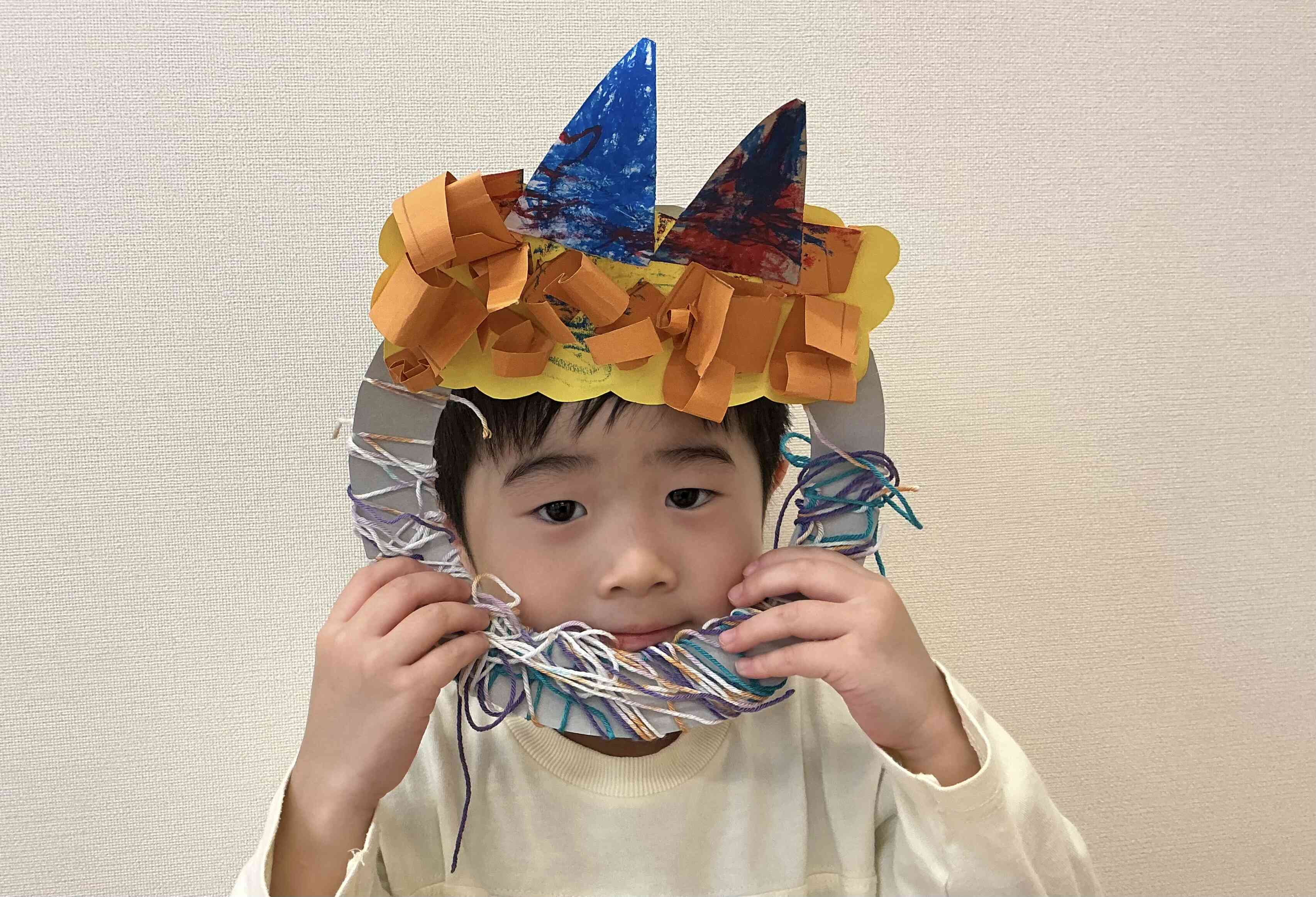 カラフルな毛糸を選んだよ