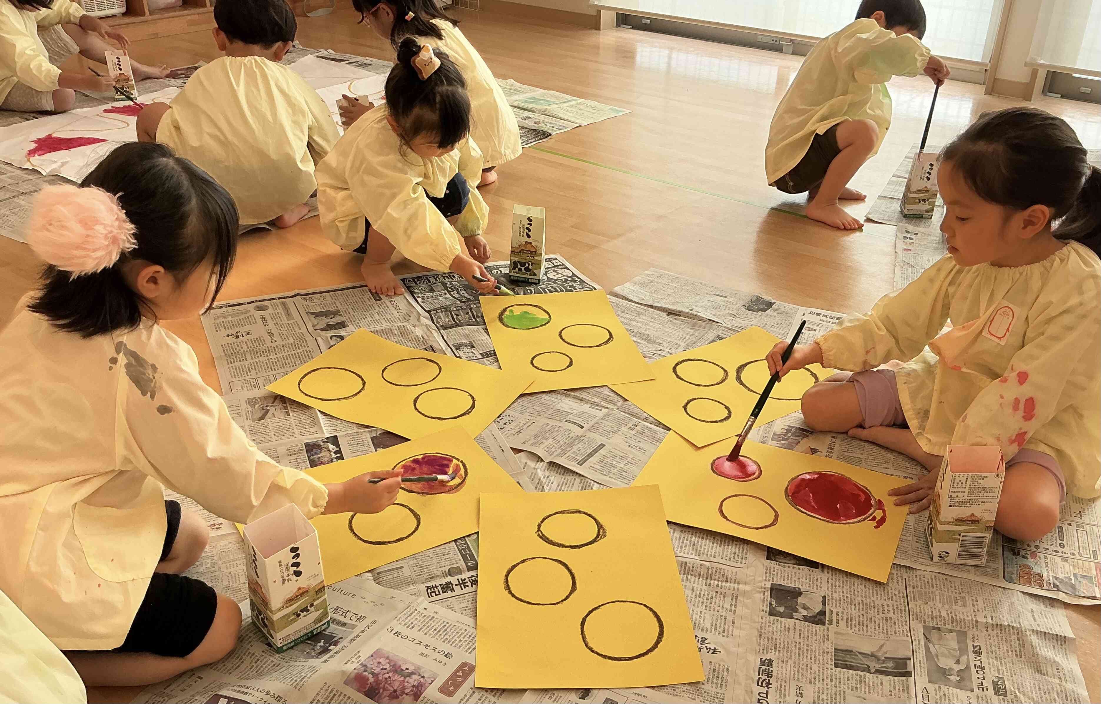 たくさん塗るって楽しい