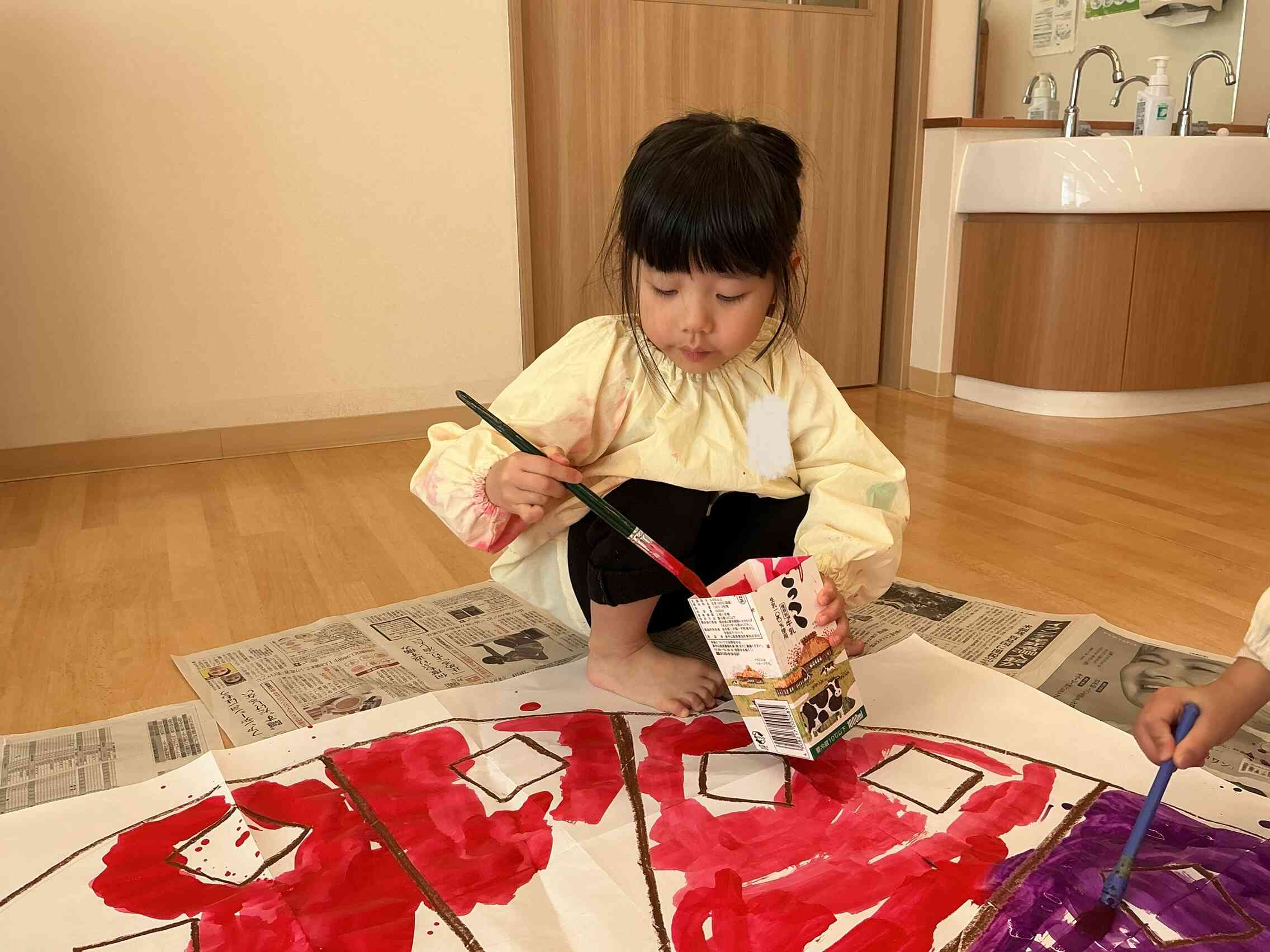 次はどこに塗ろうかな