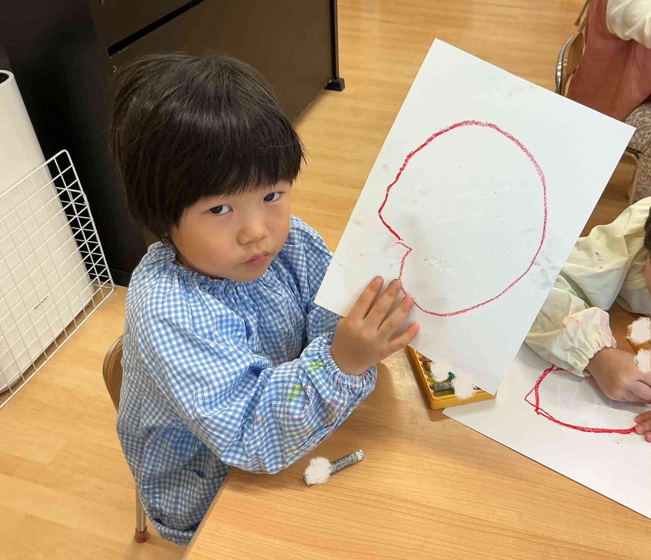 大きな丸を描いたよ