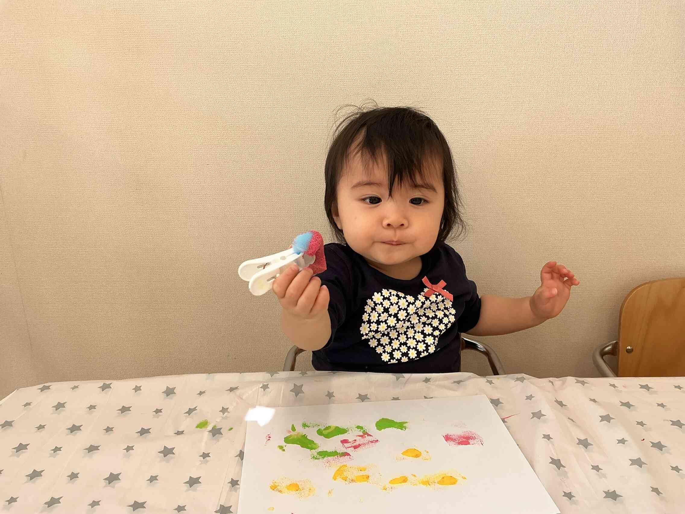 私は3色スタンプしたよ