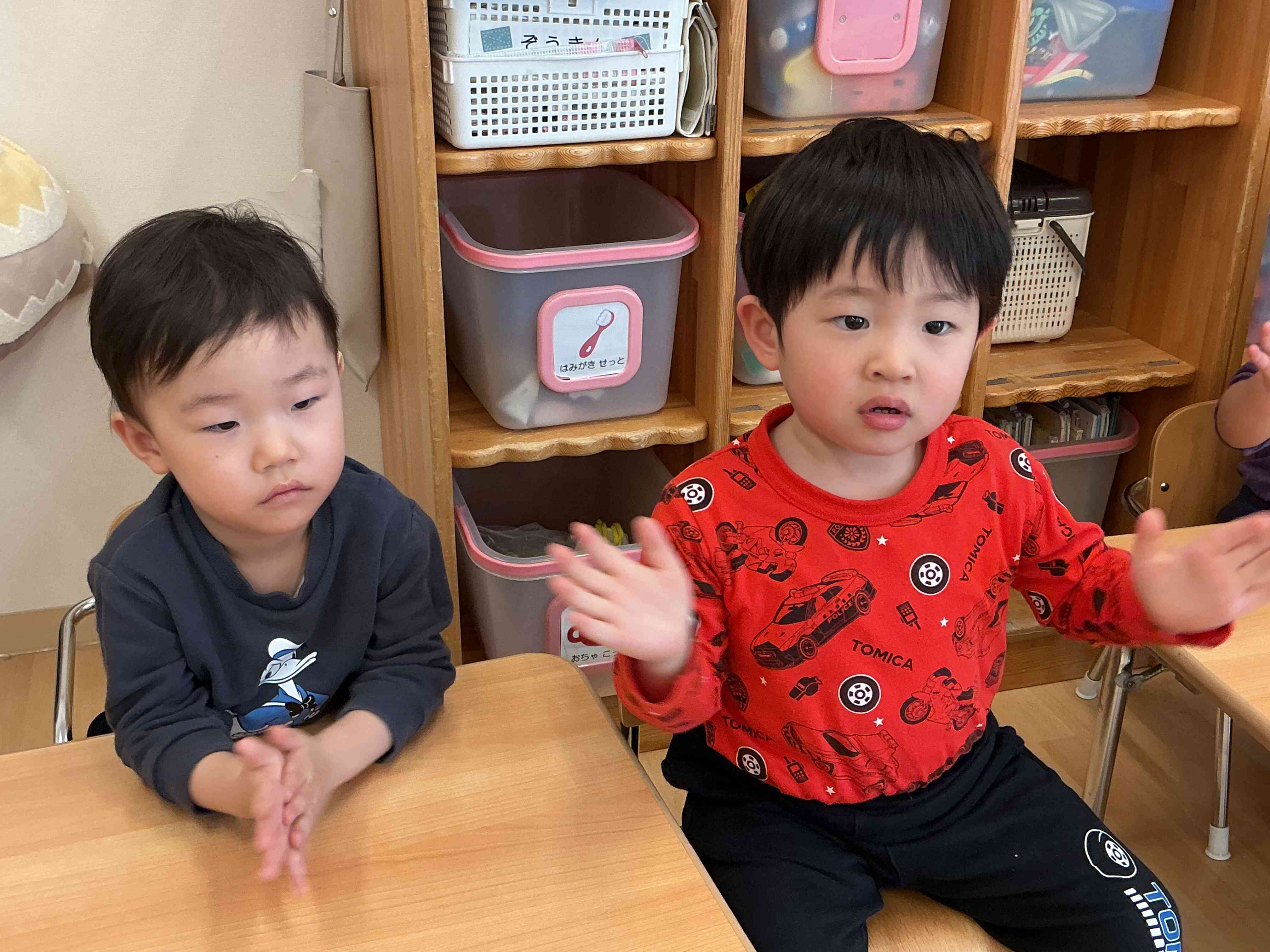 カバさんがマスクした