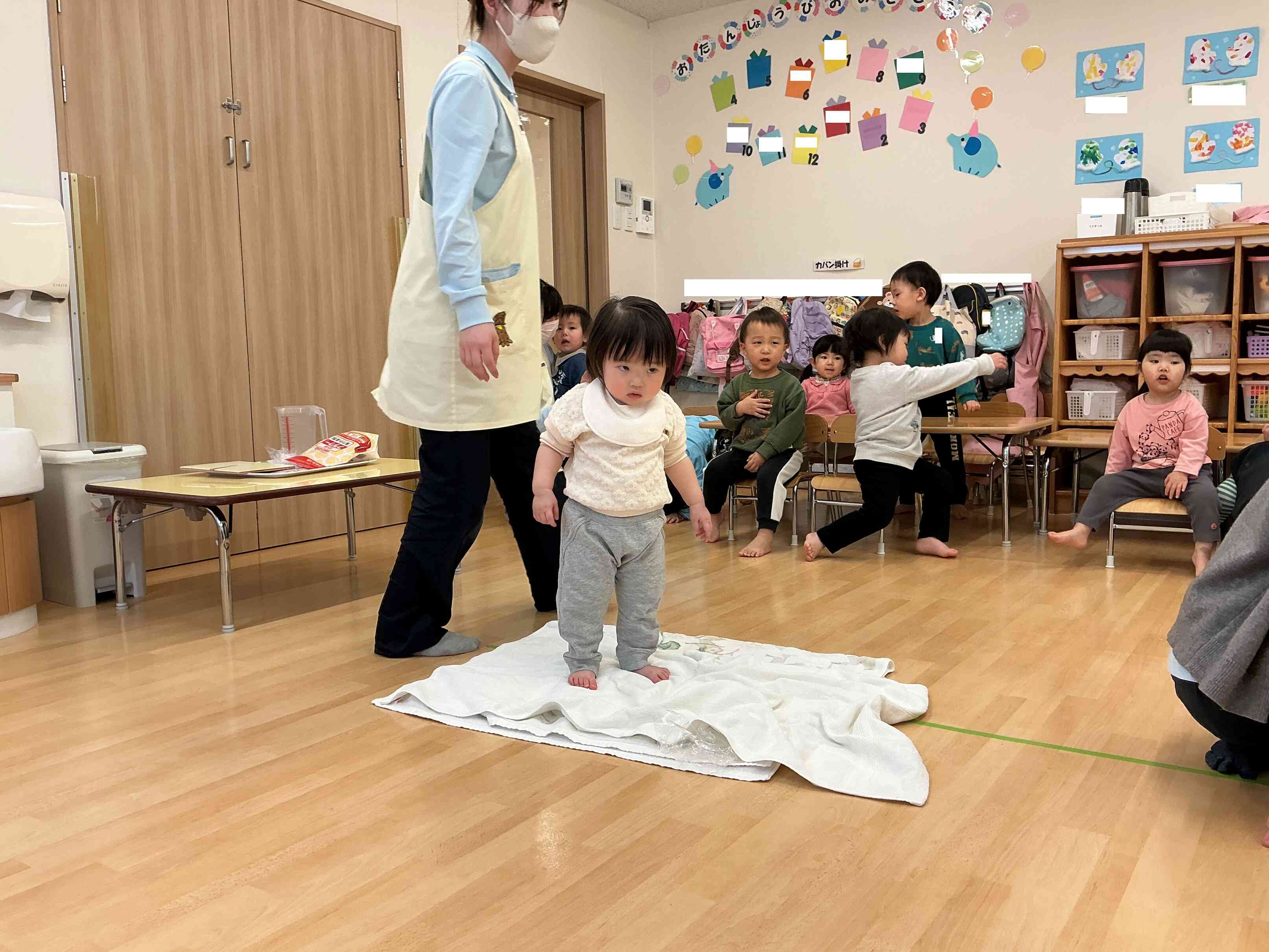 小さなお友だちも上手に踏んでいました。