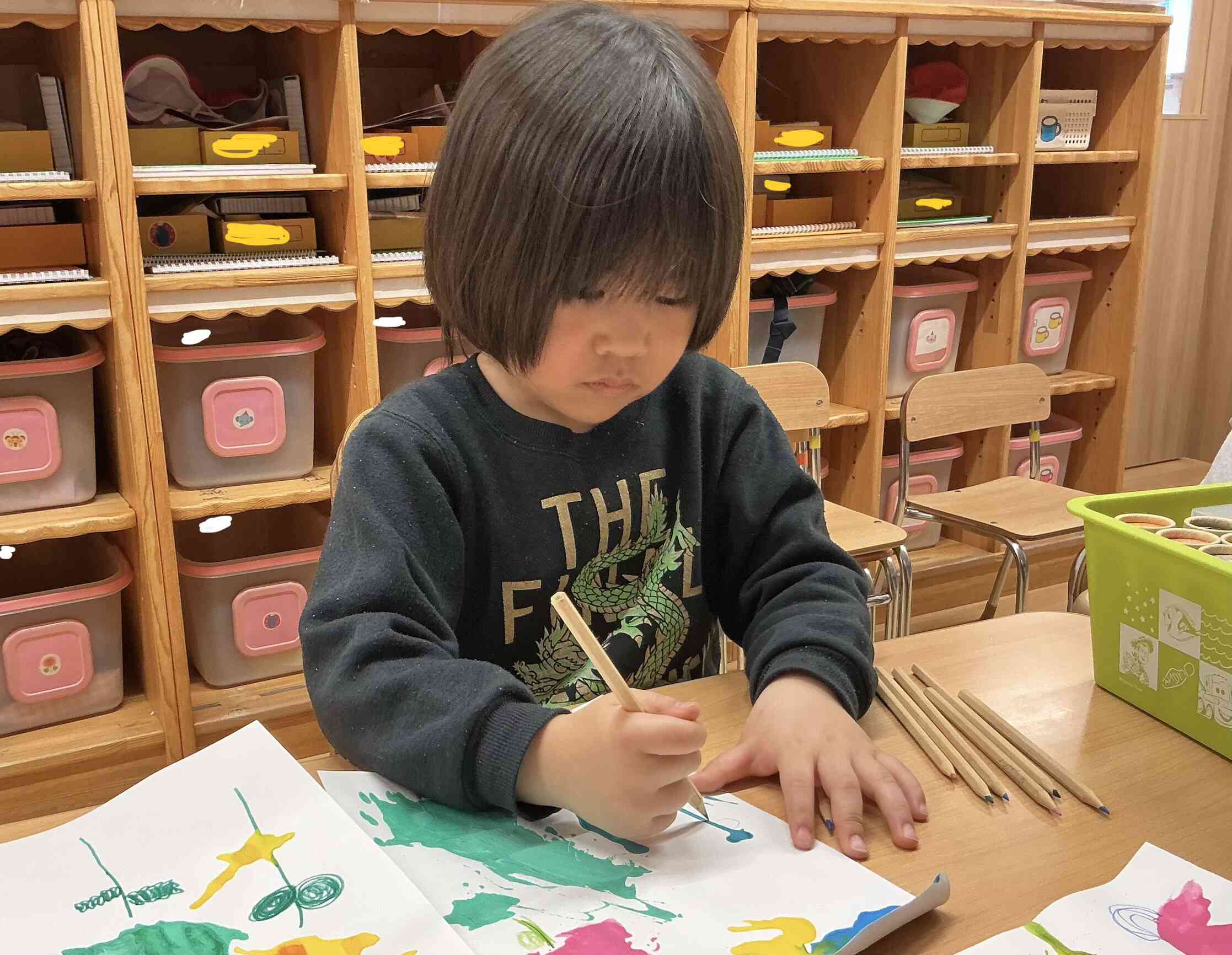 虫や雲も描いたよ