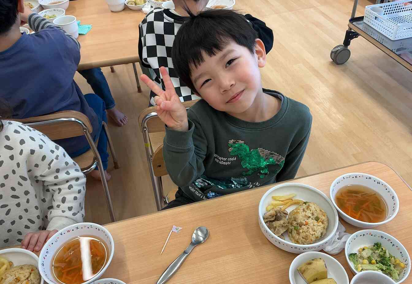 大好きな給食の時間