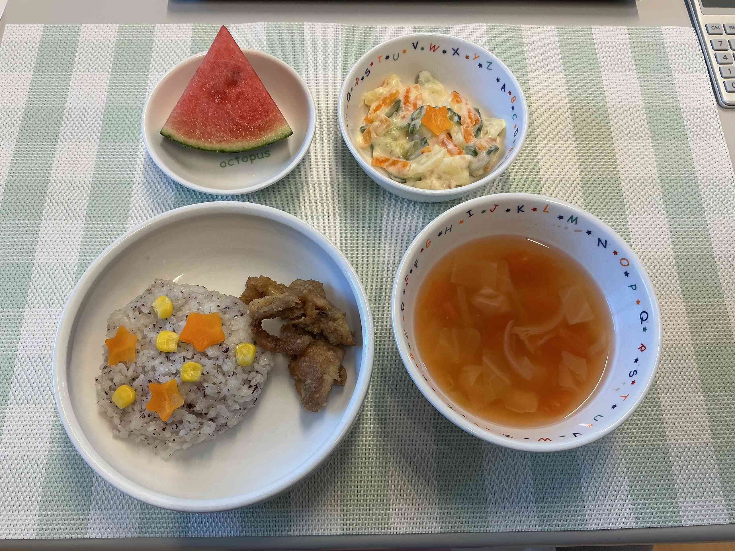 ７月６日　月曜日　デコレーション給食