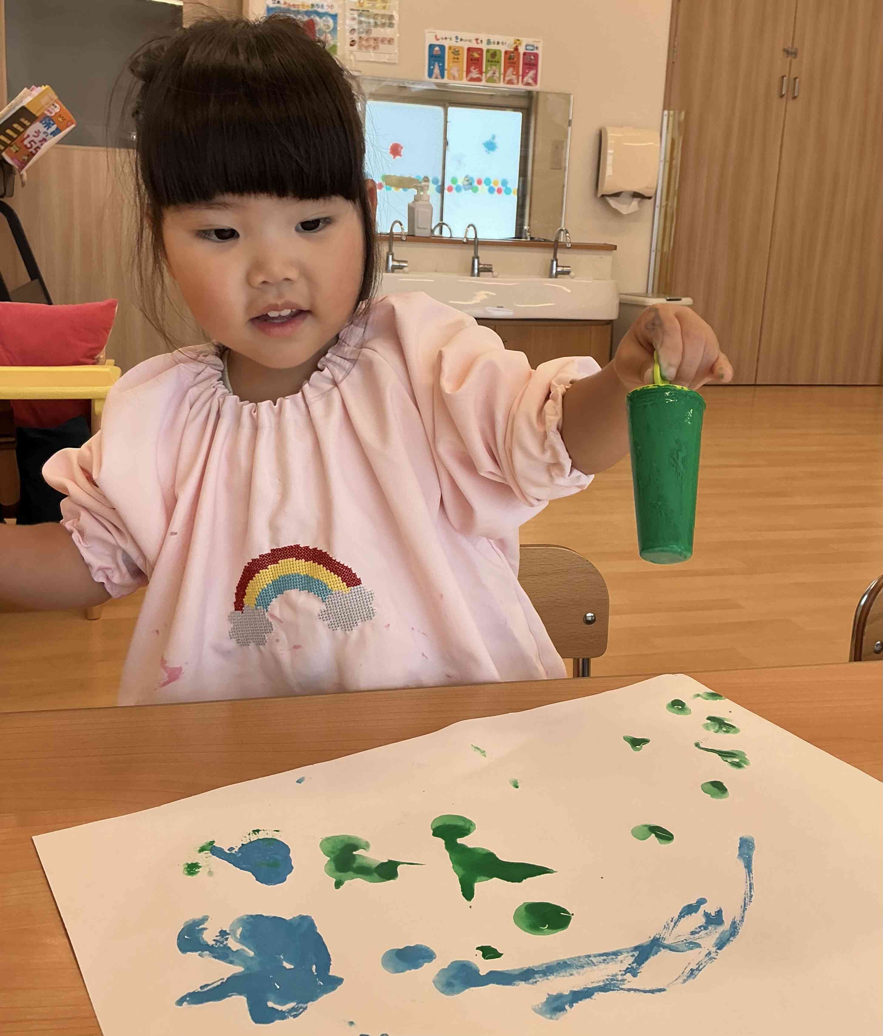 かき氷製作をしたよ（2歳児）