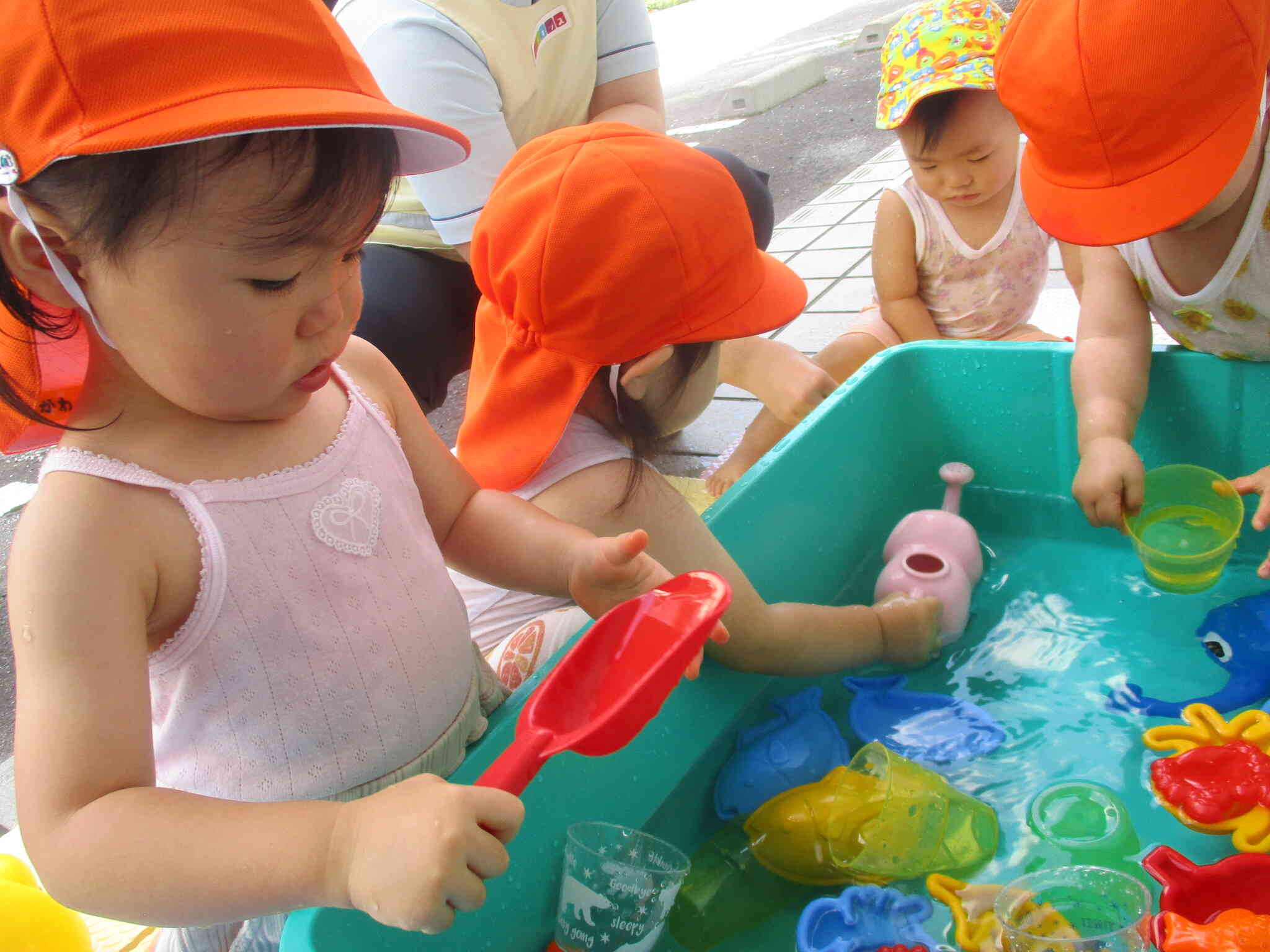 水遊びしたよ