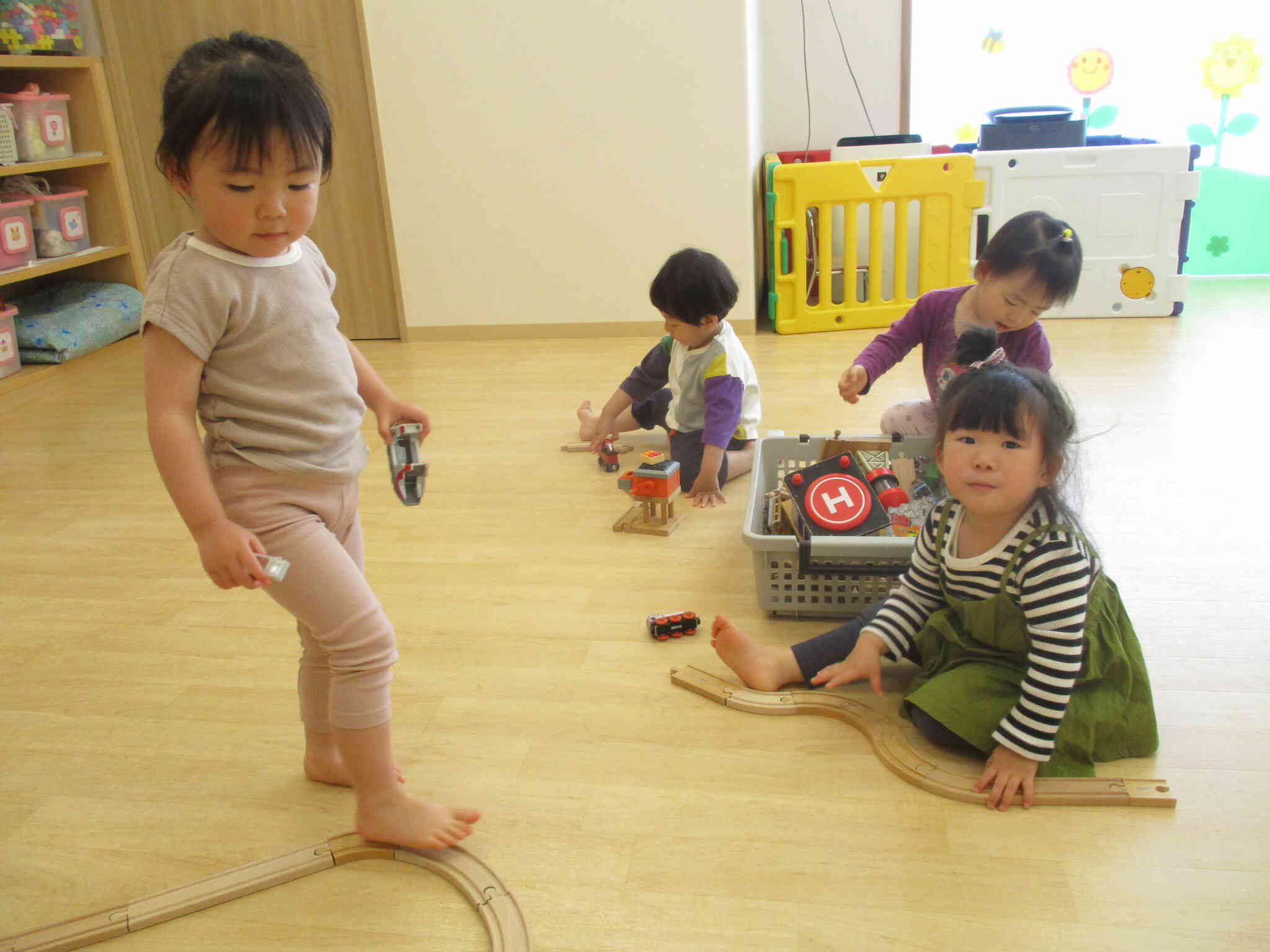 お部屋の中で遊んだよ!