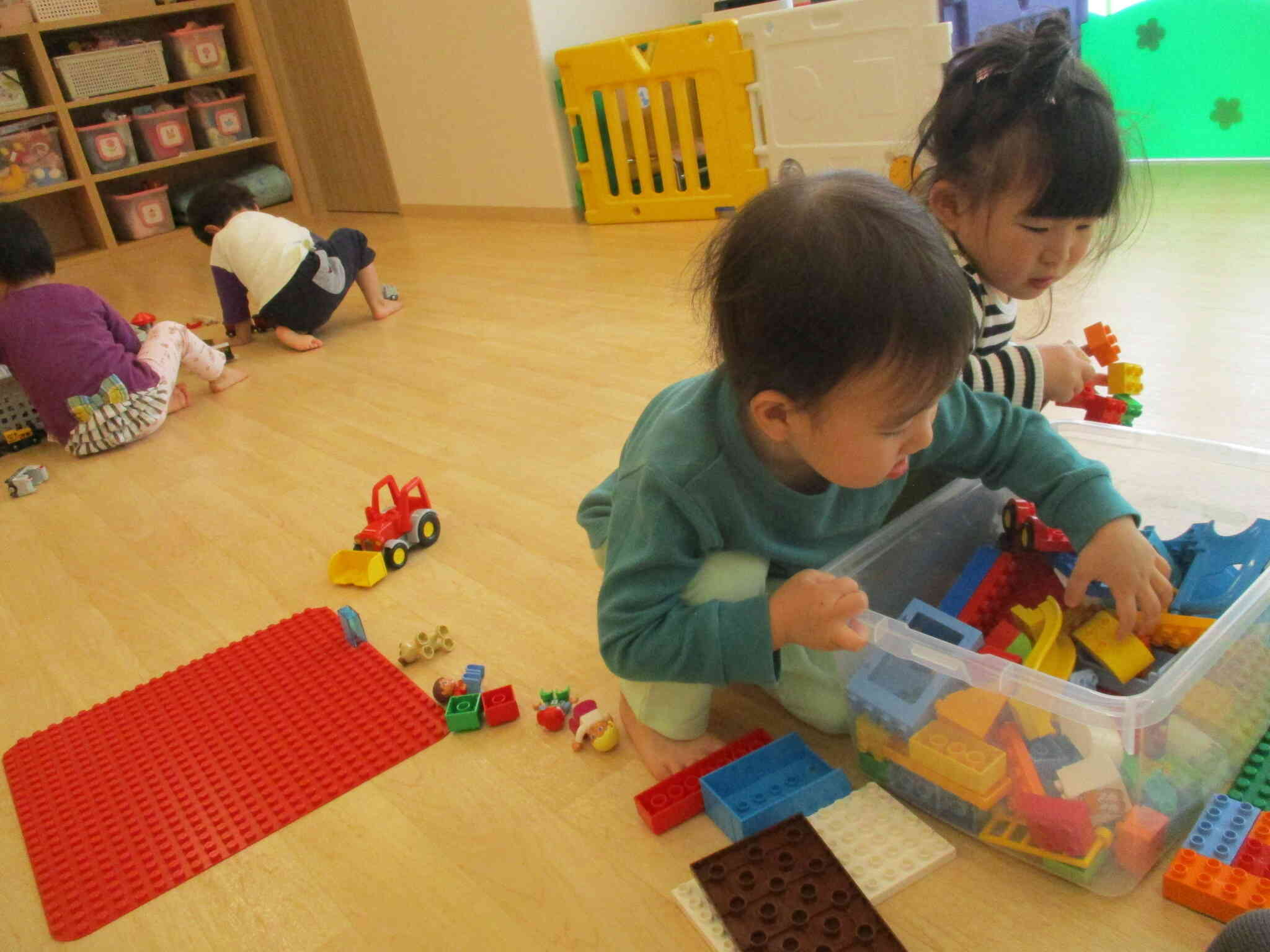 何のブロックで遊ぼうかな～！