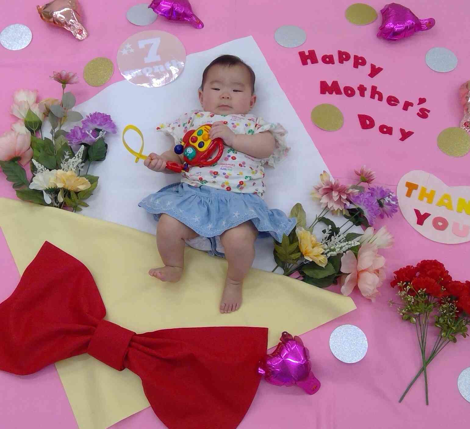 寝相アート(happy mother's day)