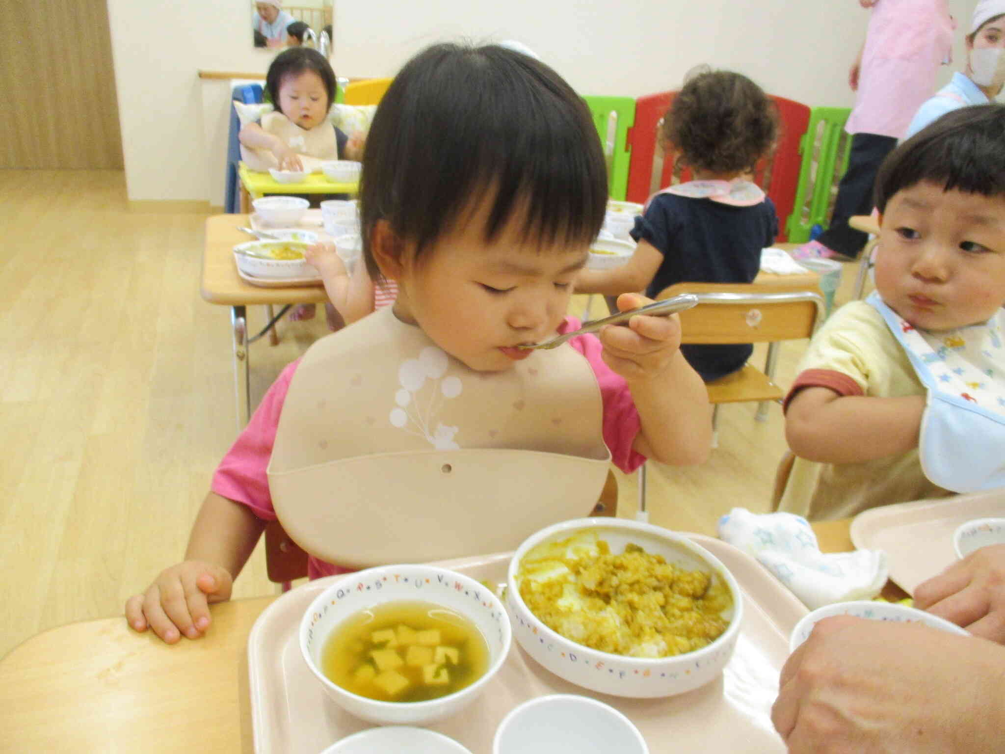 自分で食べるカレーライスは最高だね！