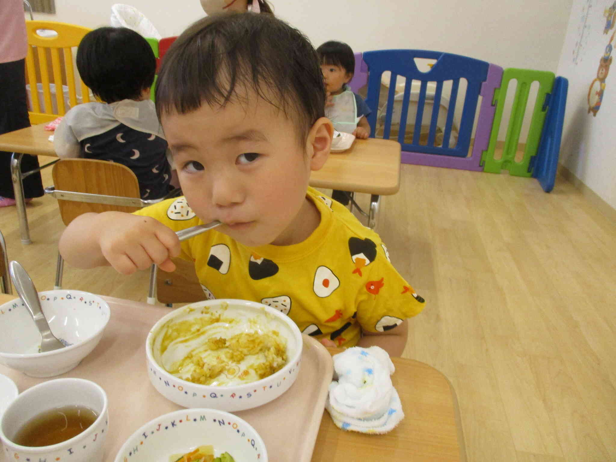 美味しすぎて、あっという間に食べちゃったね。おかわりしようかな？
