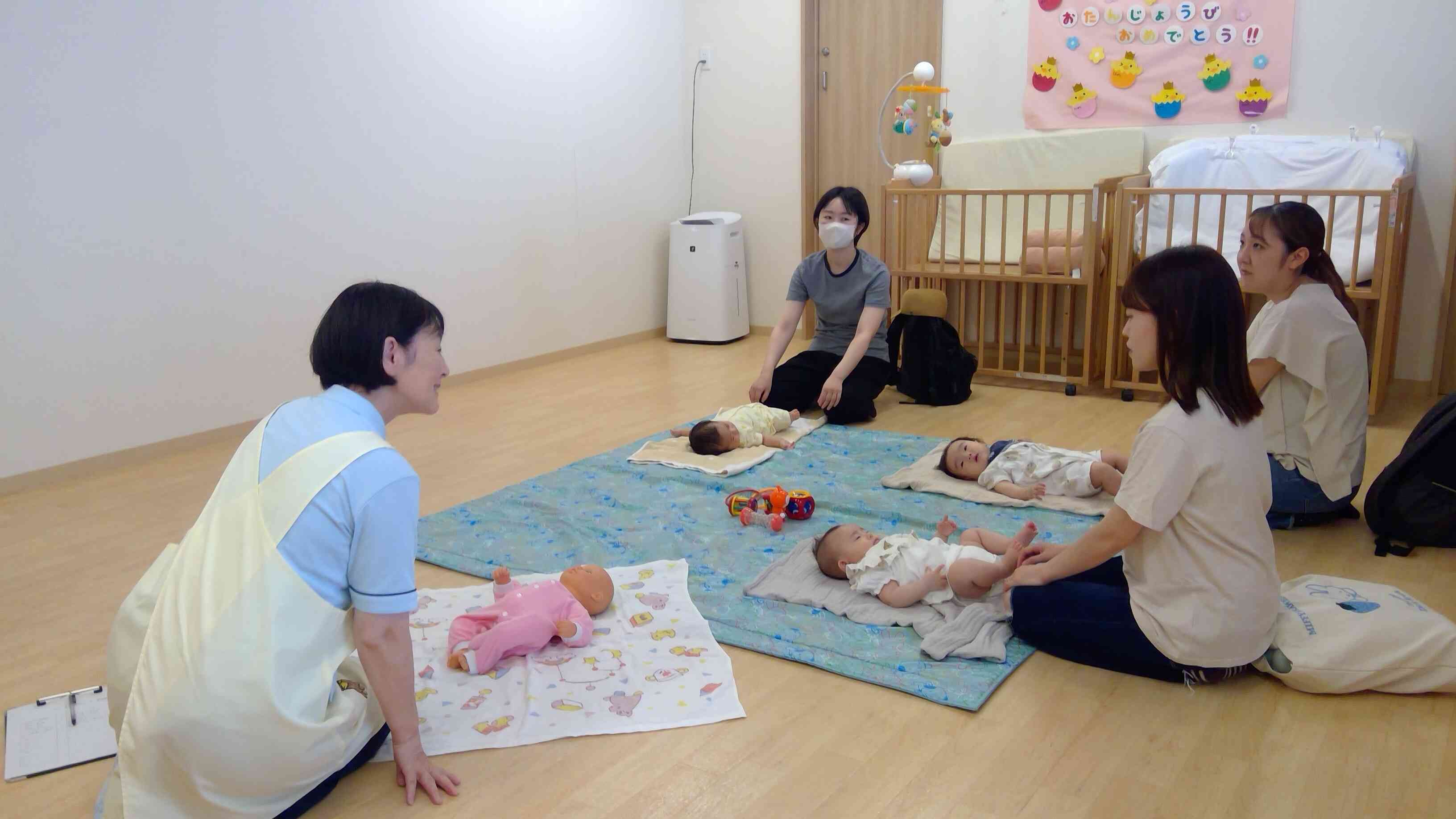 8月のベビーマッサージ