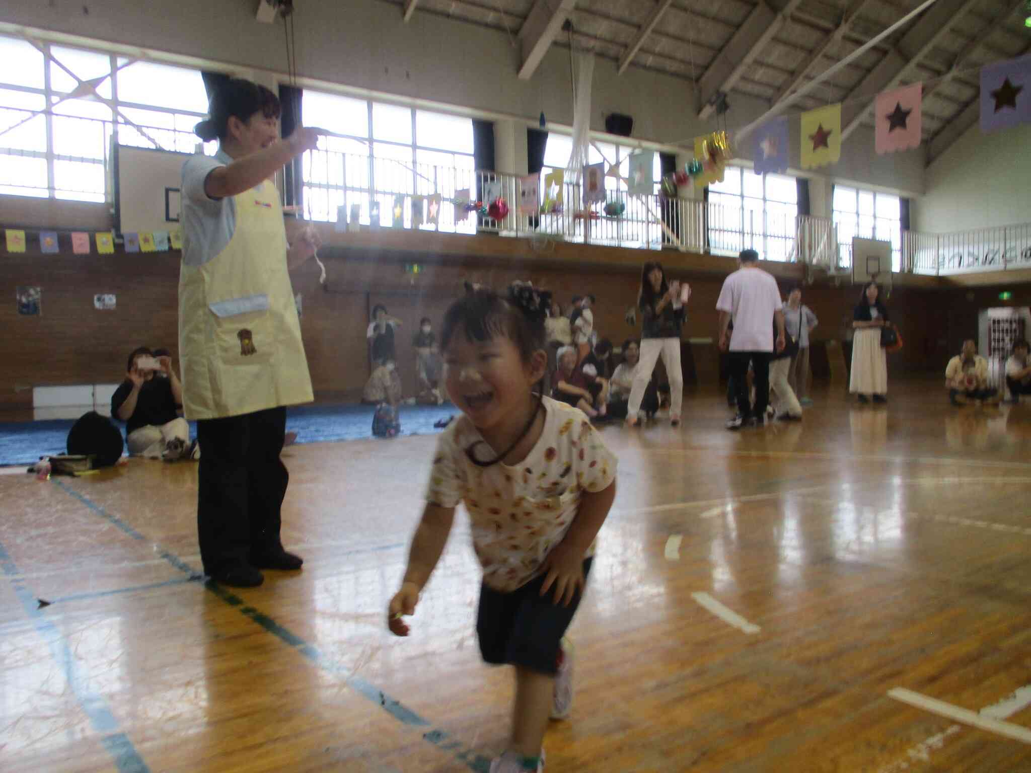 ゴールまで頑張って走れたよ！いい表情ですね。
