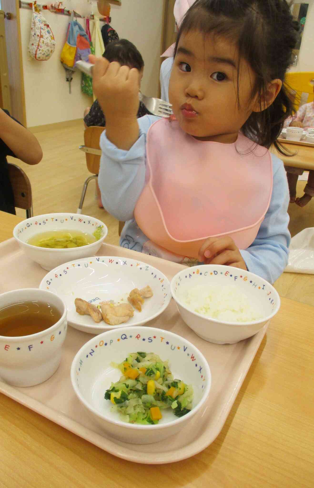 嫌いな野菜もちゃんと食べるよ！