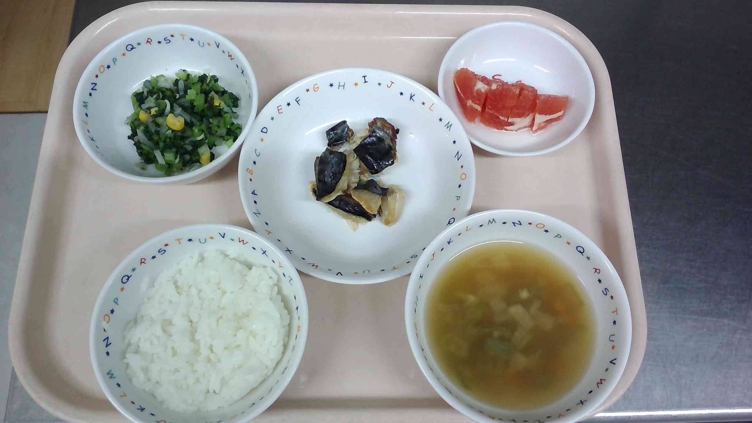 9月１日お給食（完了食）