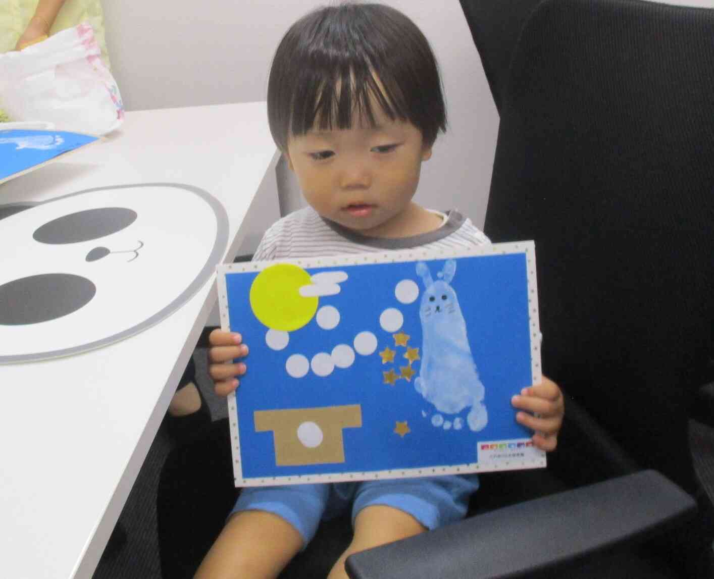 上手にうさぎさん作れたよ