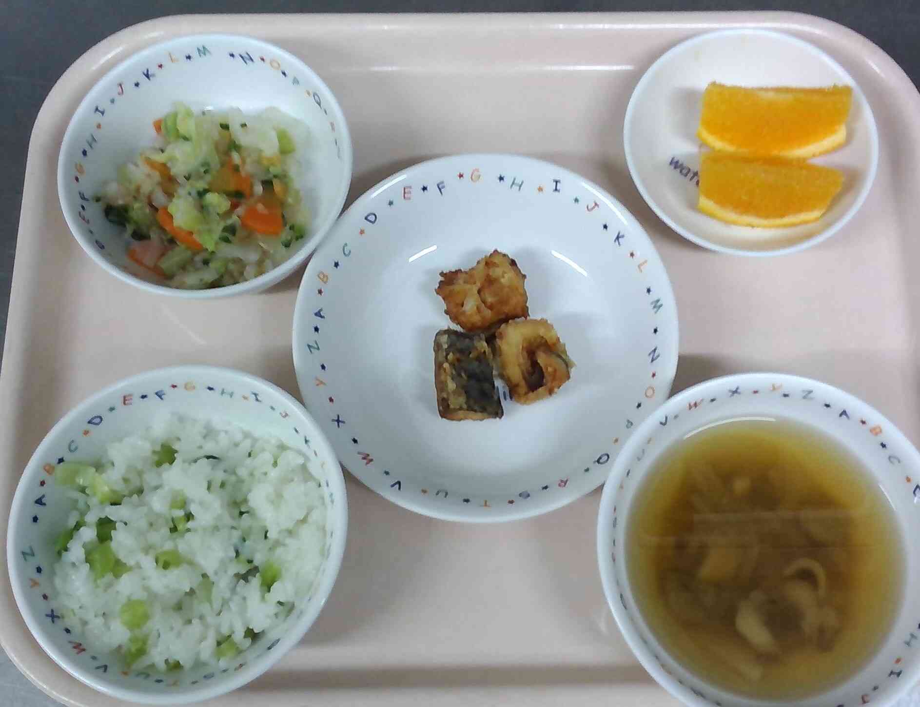 10月28日お給食（完了食）