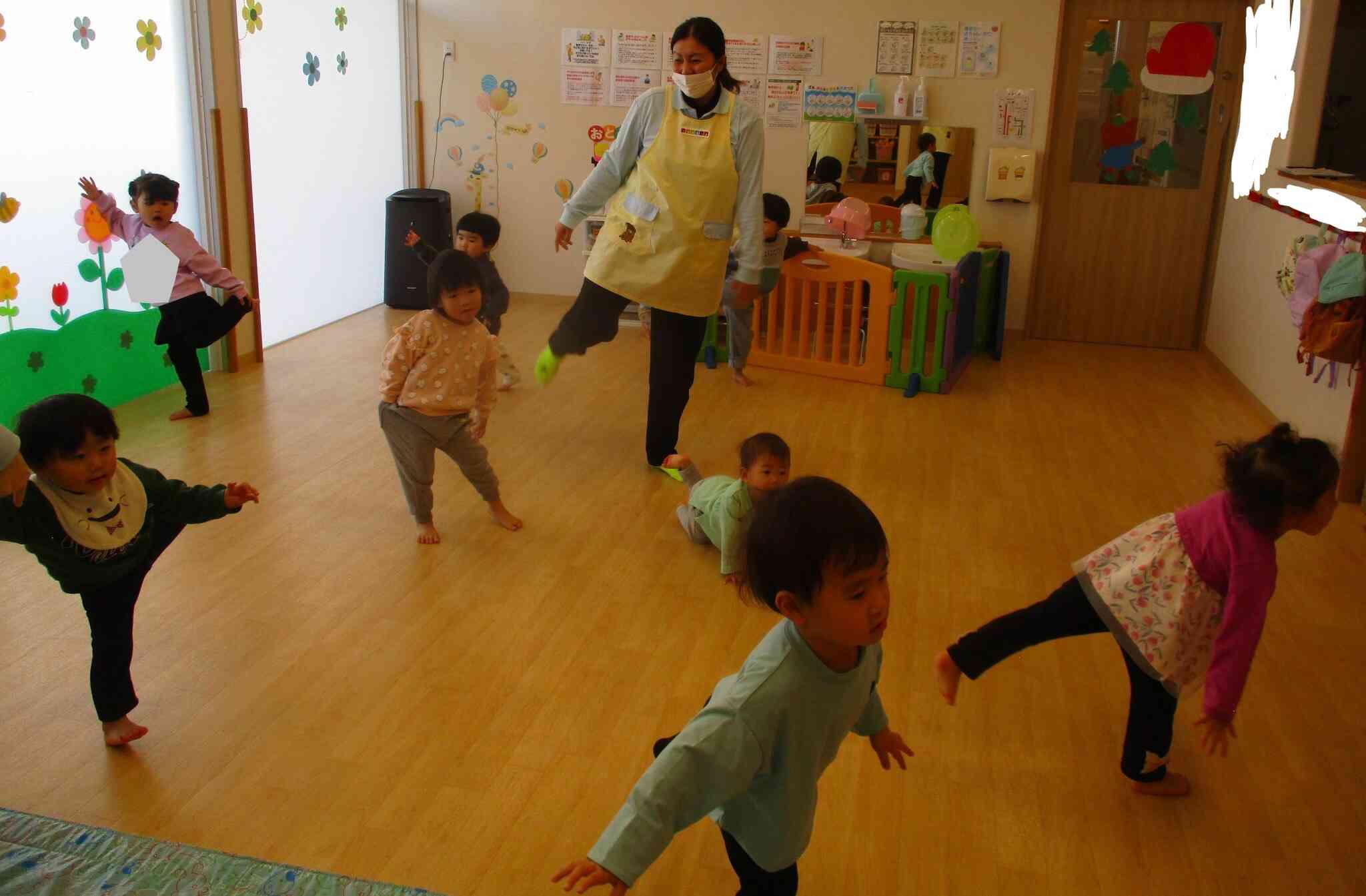 曲に合わせてヨガをしたよ