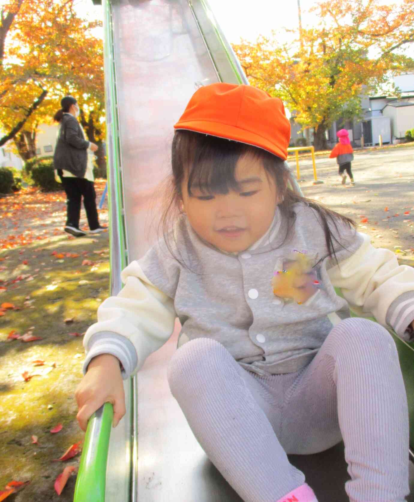 楽しくて何回も滑ったよ～