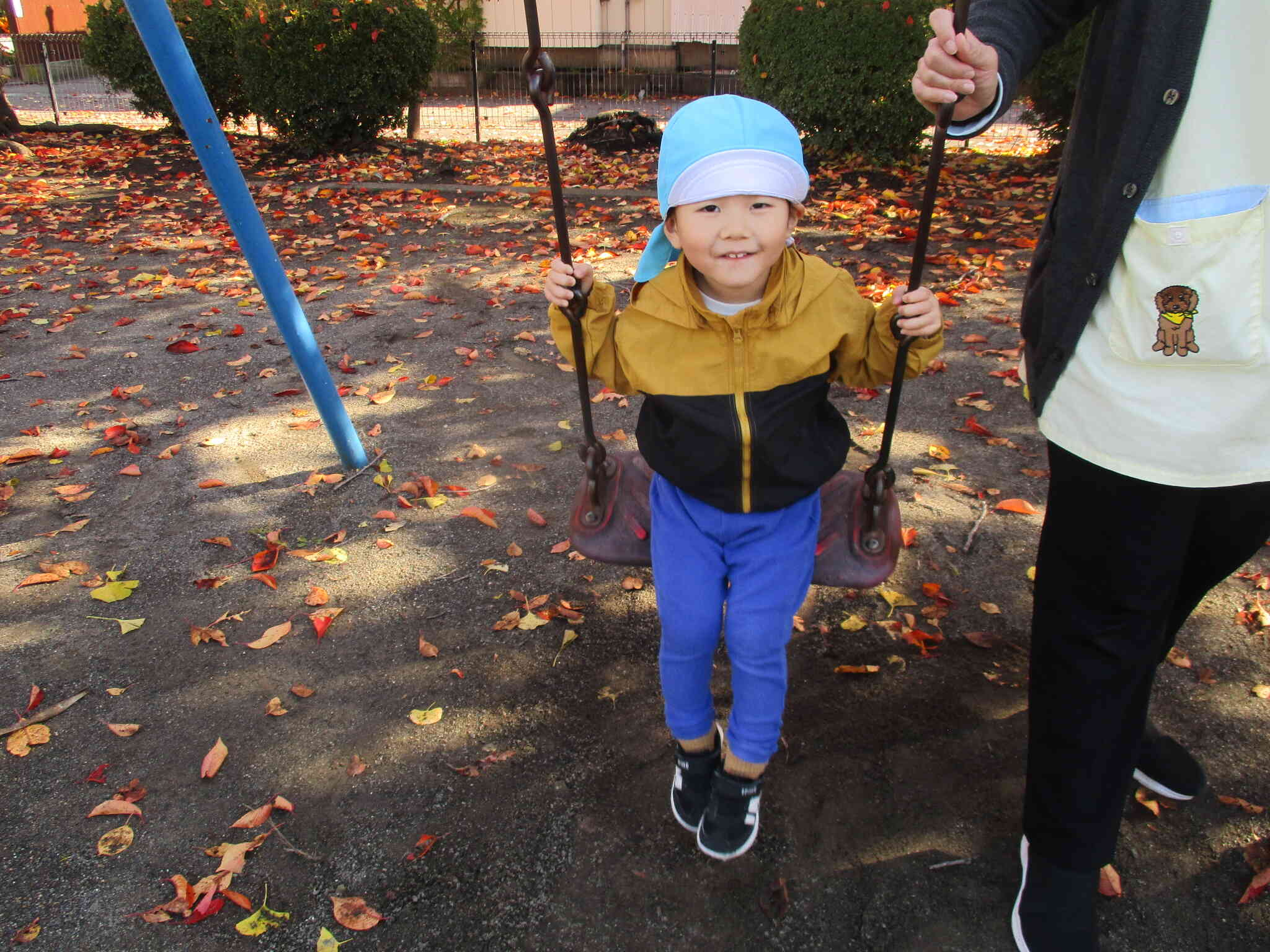 先生に揺らしてもらったけどちょっと怖かったかな？