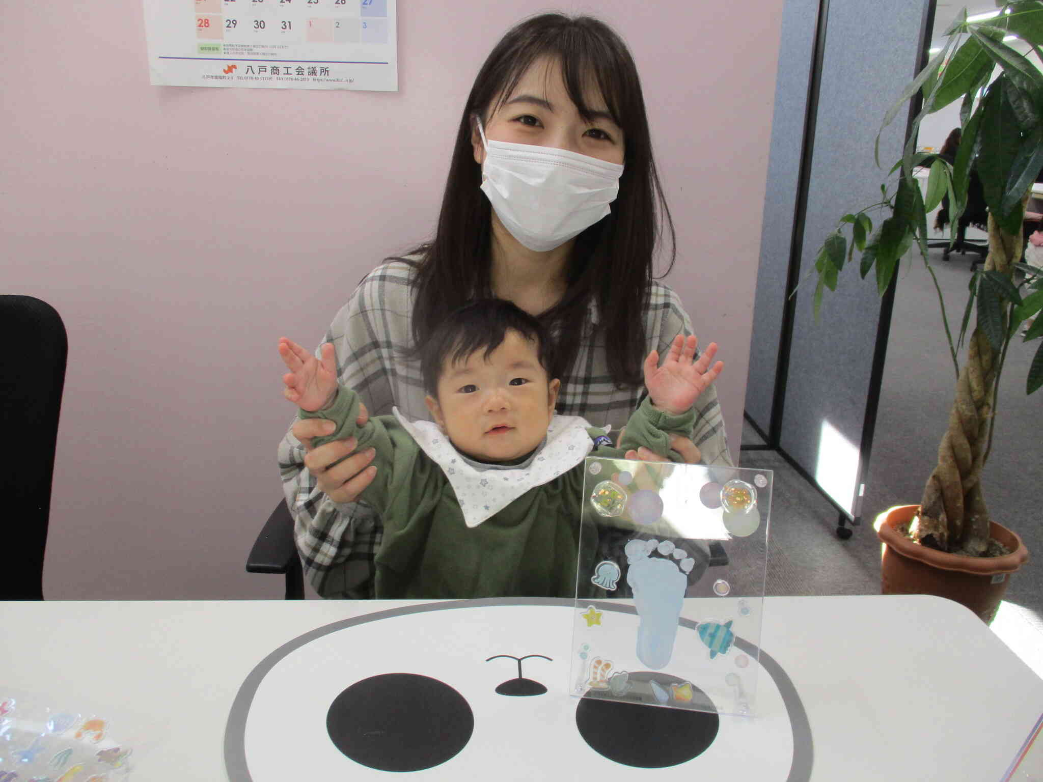 手形&足形アートのイベントをしたよ