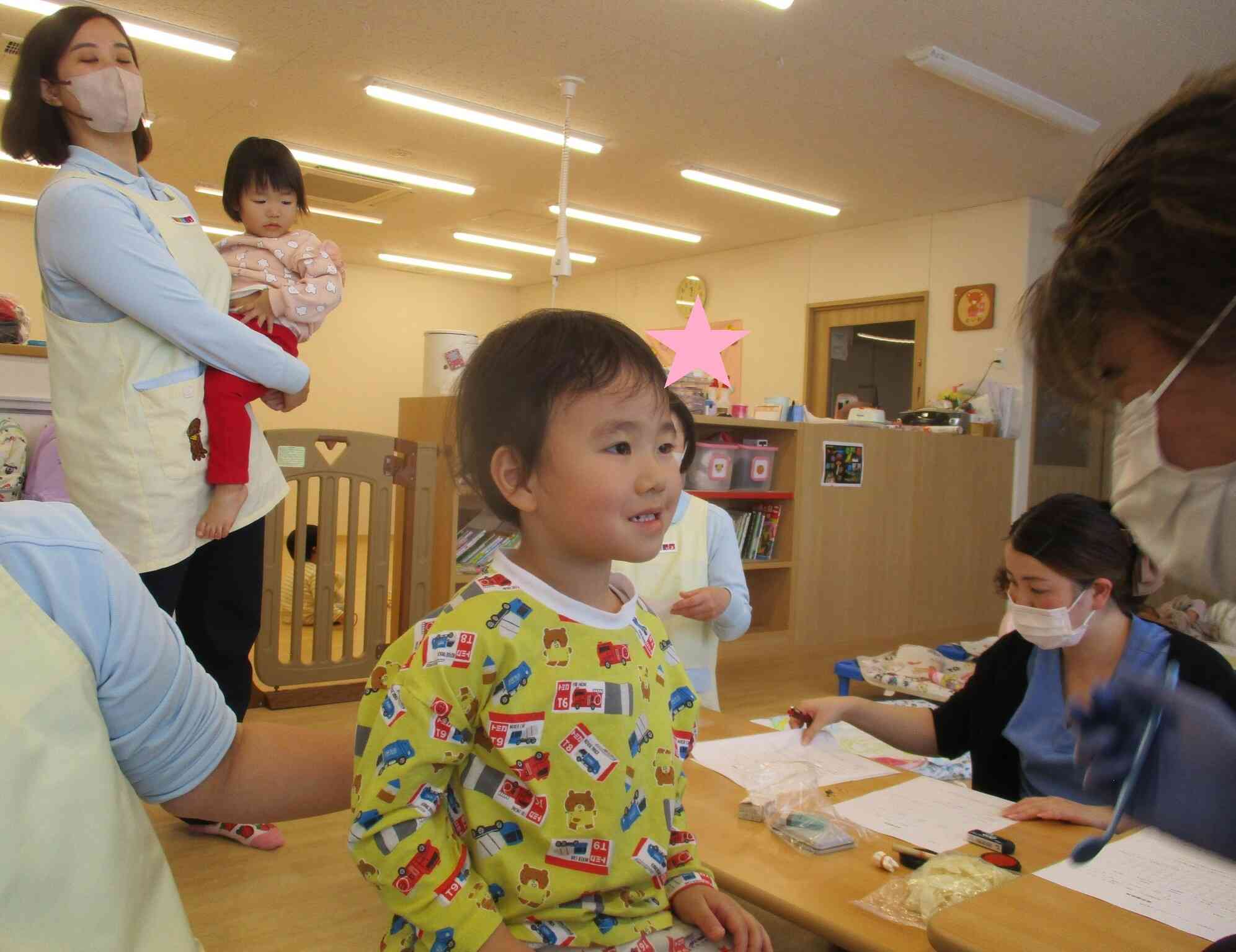 「いー」として噛み合わせも診てもらったよ。