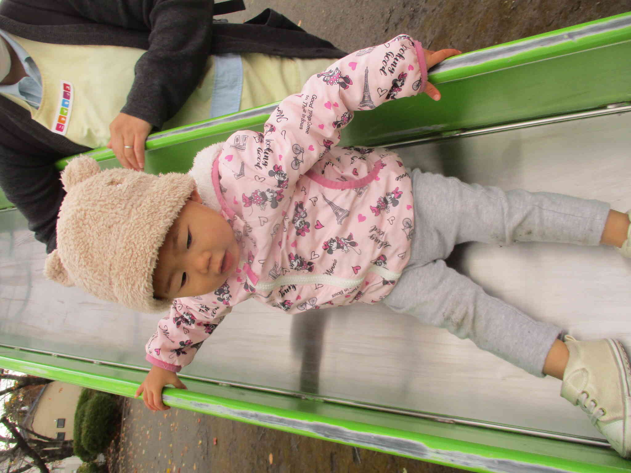 私も1人で滑れるよ！