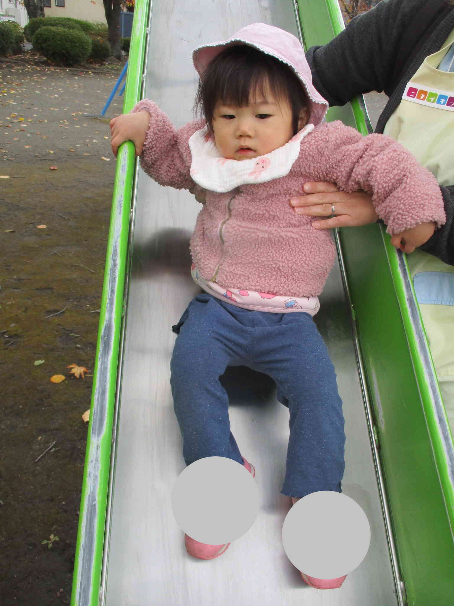 大きい滑り台はちょっと怖かったかな？