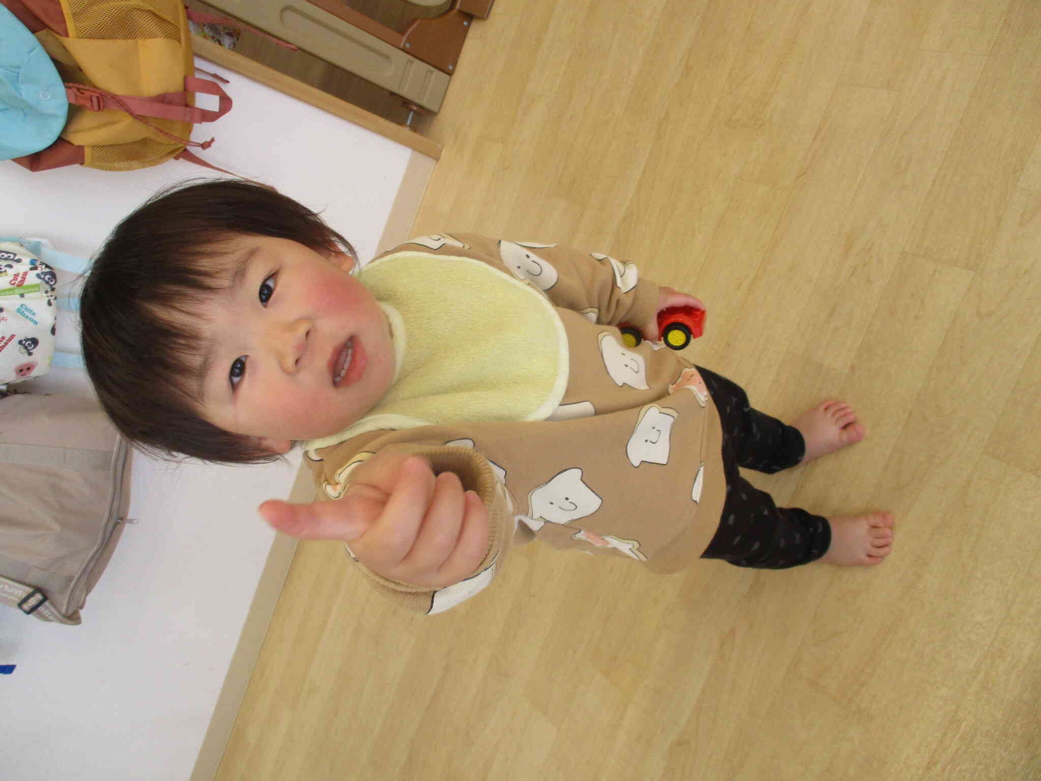 「あ！」何をみつけたのかな。