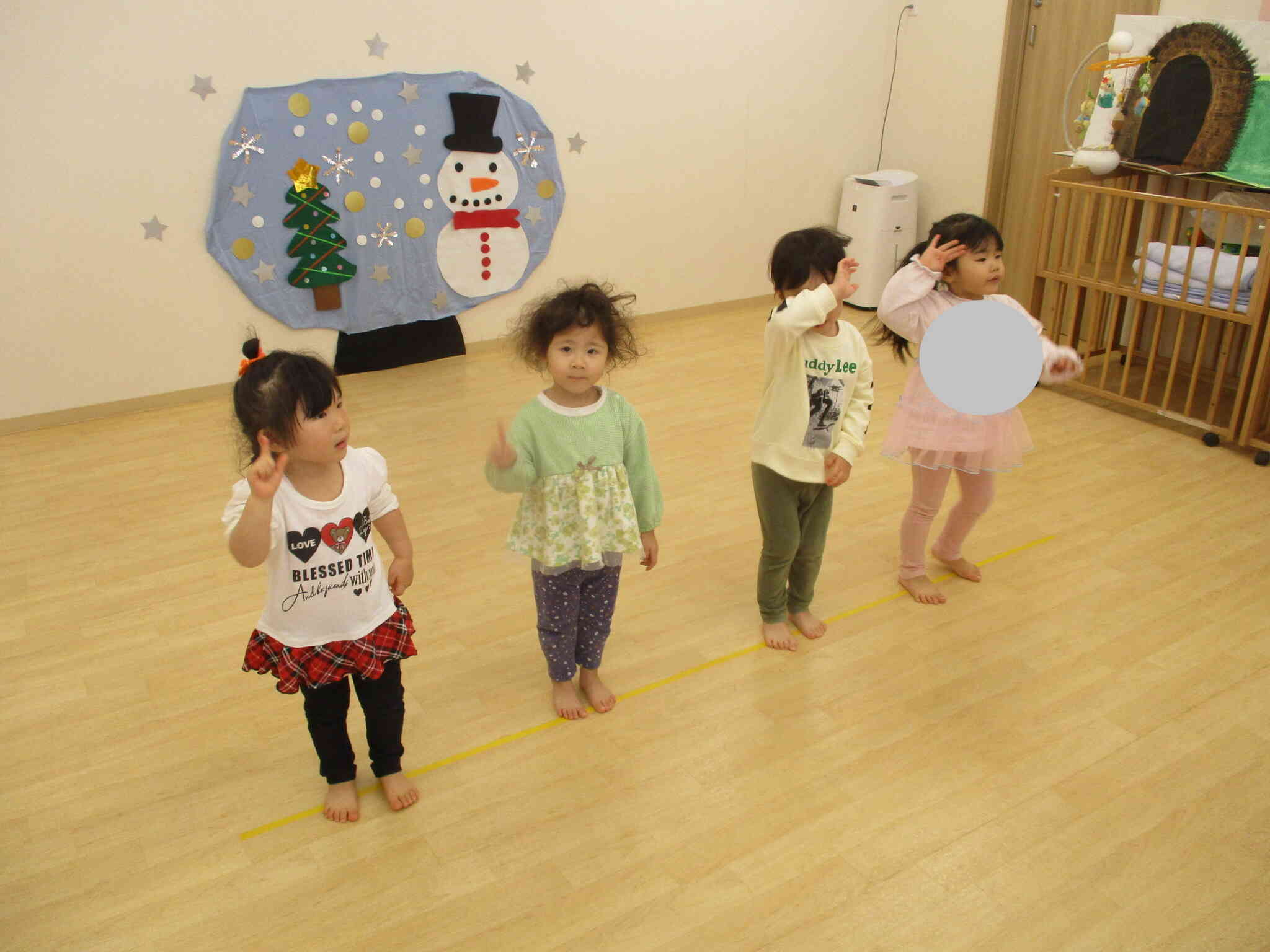 うさぎ組（2歳児）の練習！