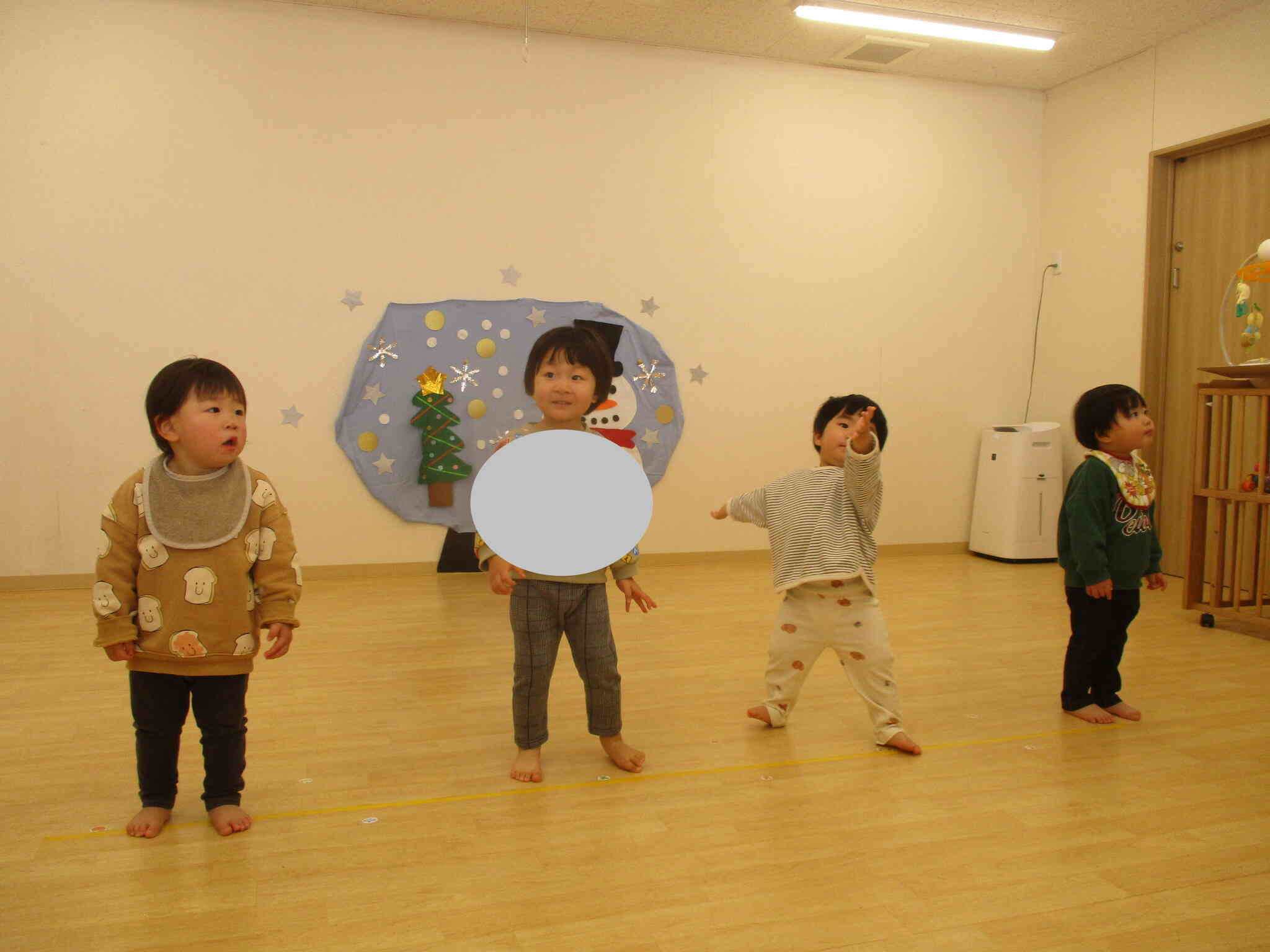 あひる組（1歳児）のお遊戯練習！