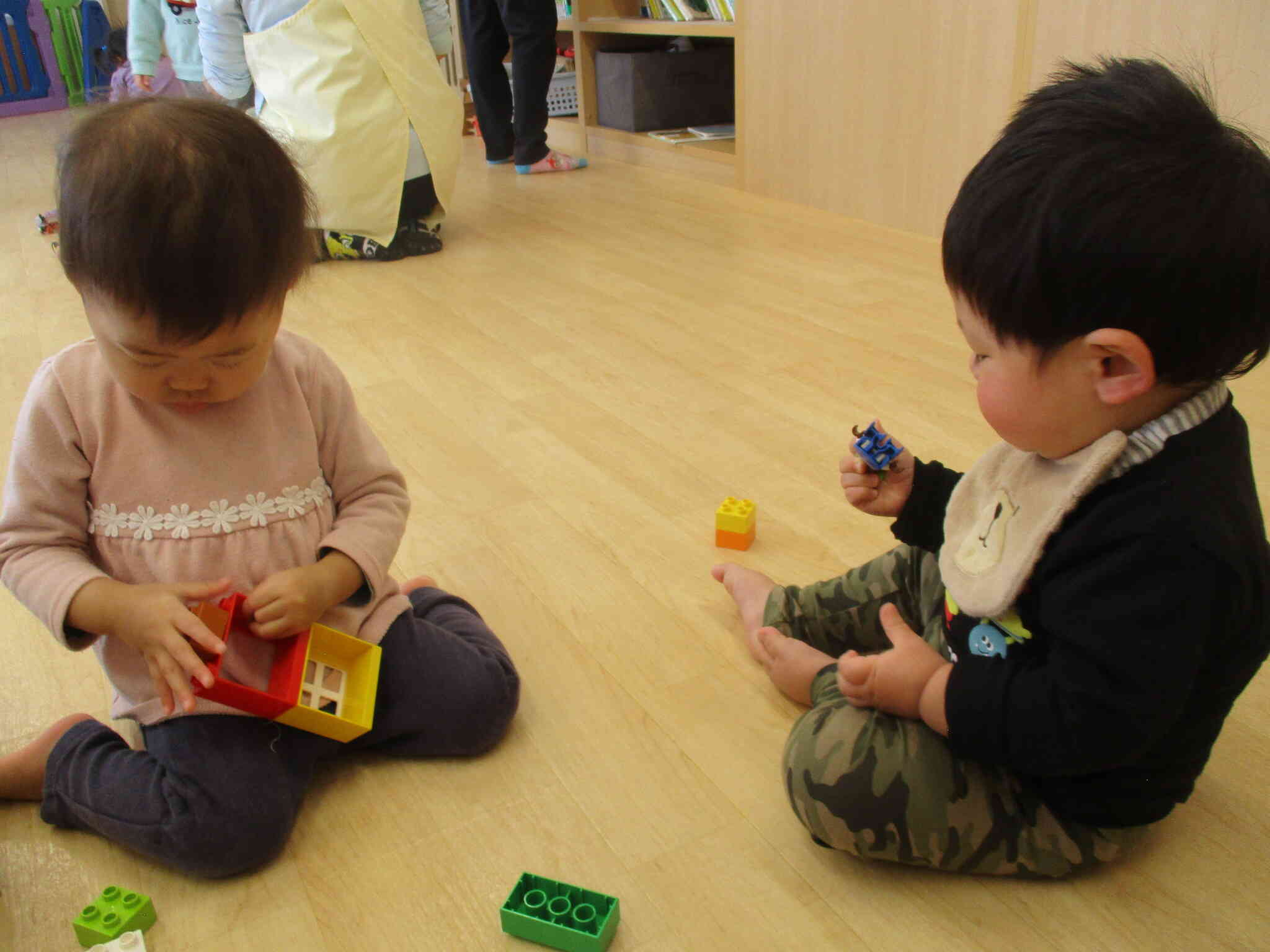 お友達と仲良く遊べるんだ〜