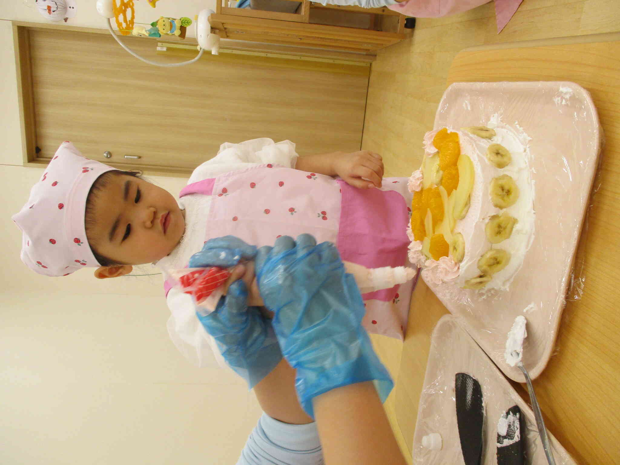 食育クリスマスケーキ作り（クッキング編）