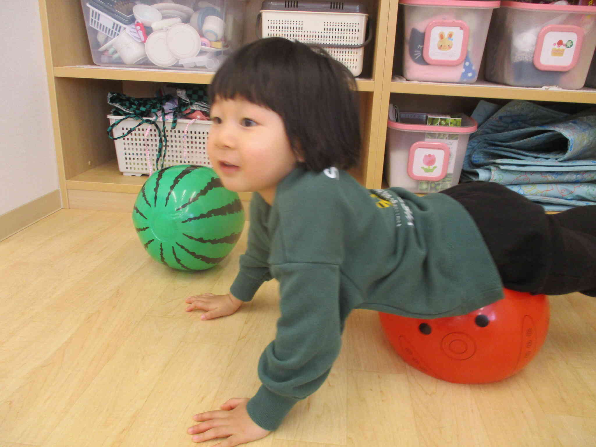 バランスをとるのが上手ですね。