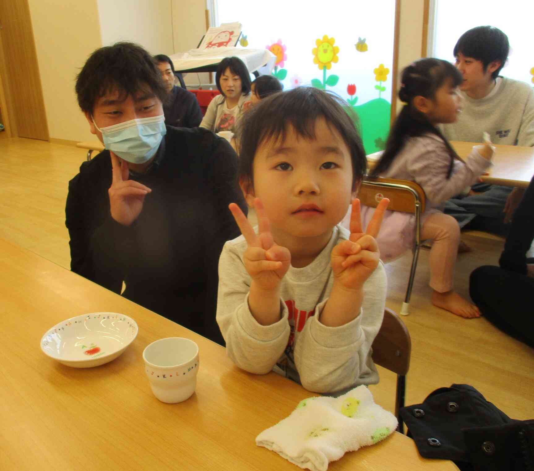 第一回保育参加①おやつと朝の会