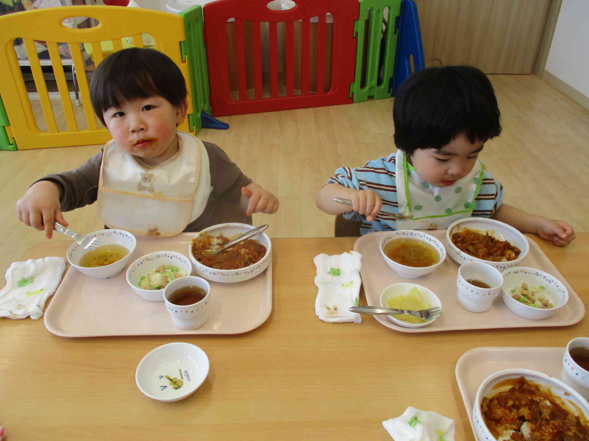 大好きな給食の時間！