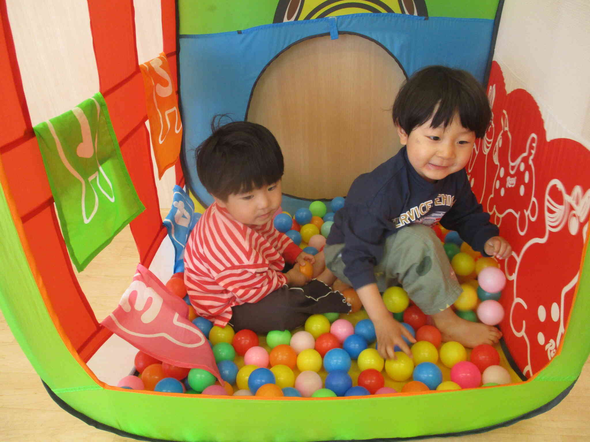 お家の中に入ったよ～