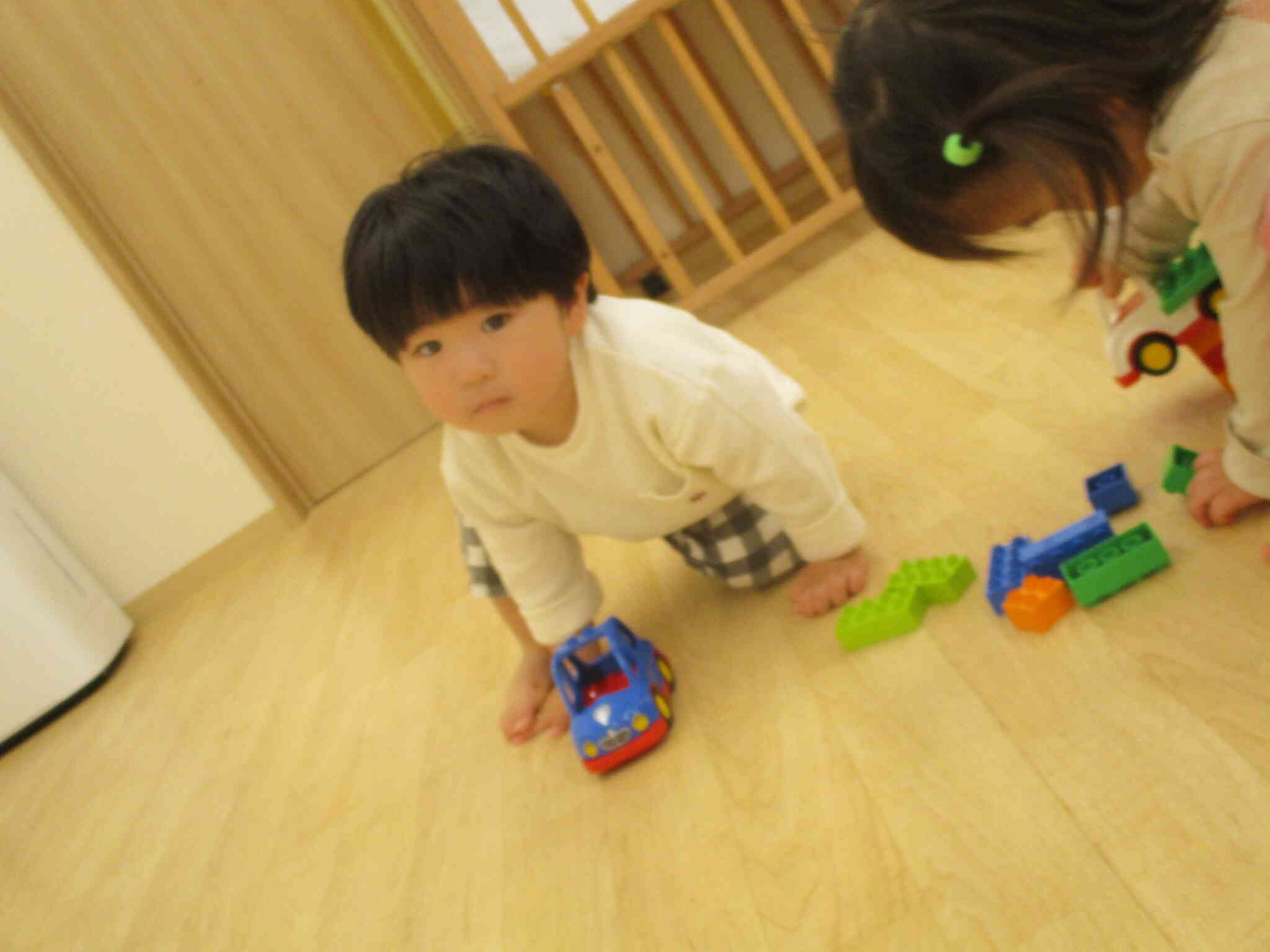 パトカー大好きな男の子。将来の夢は警察官。みんなの安全を守ってね！